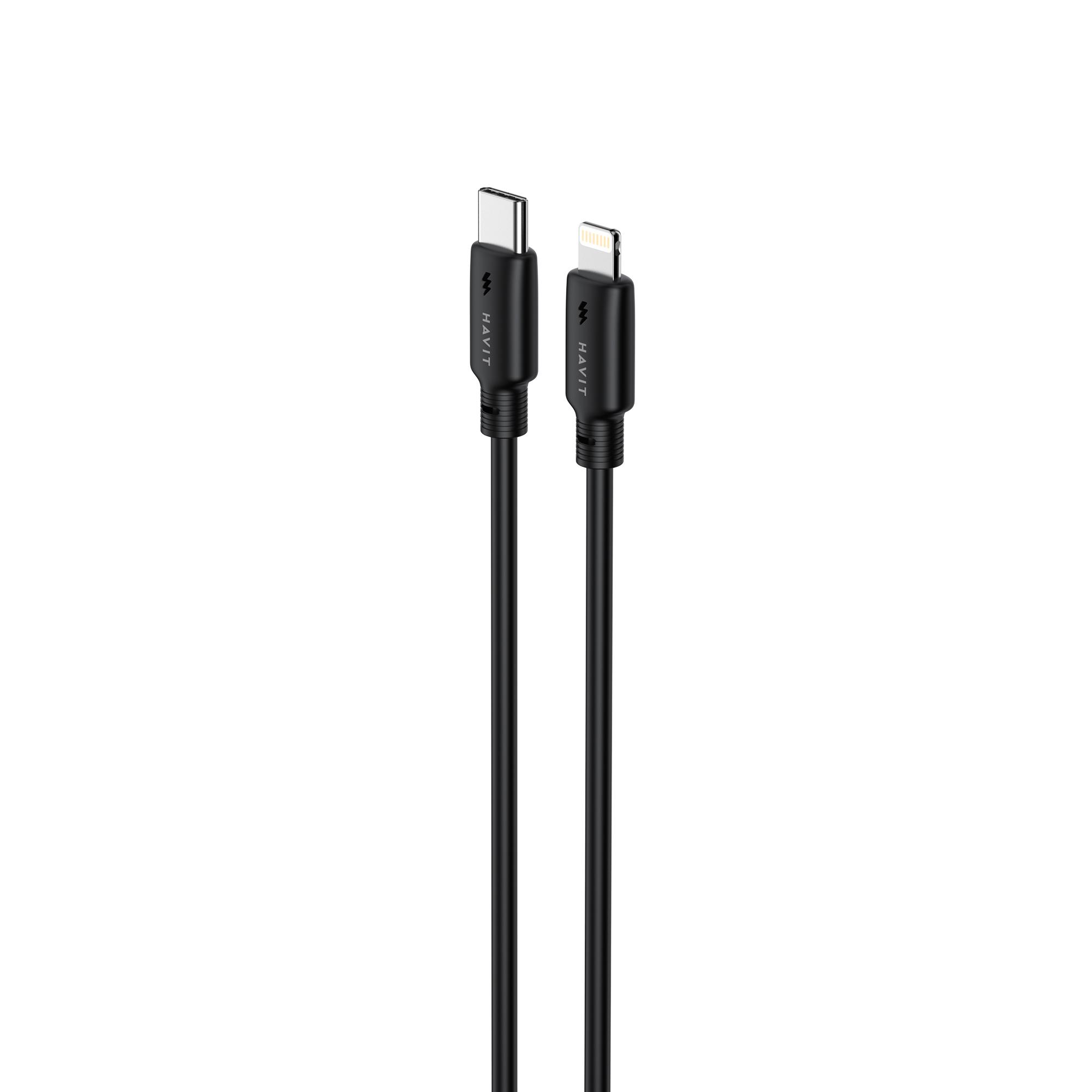 Кабель USB-C - Lightning HAVIT CB304C PD30W 1м Black — фото 3 з 4