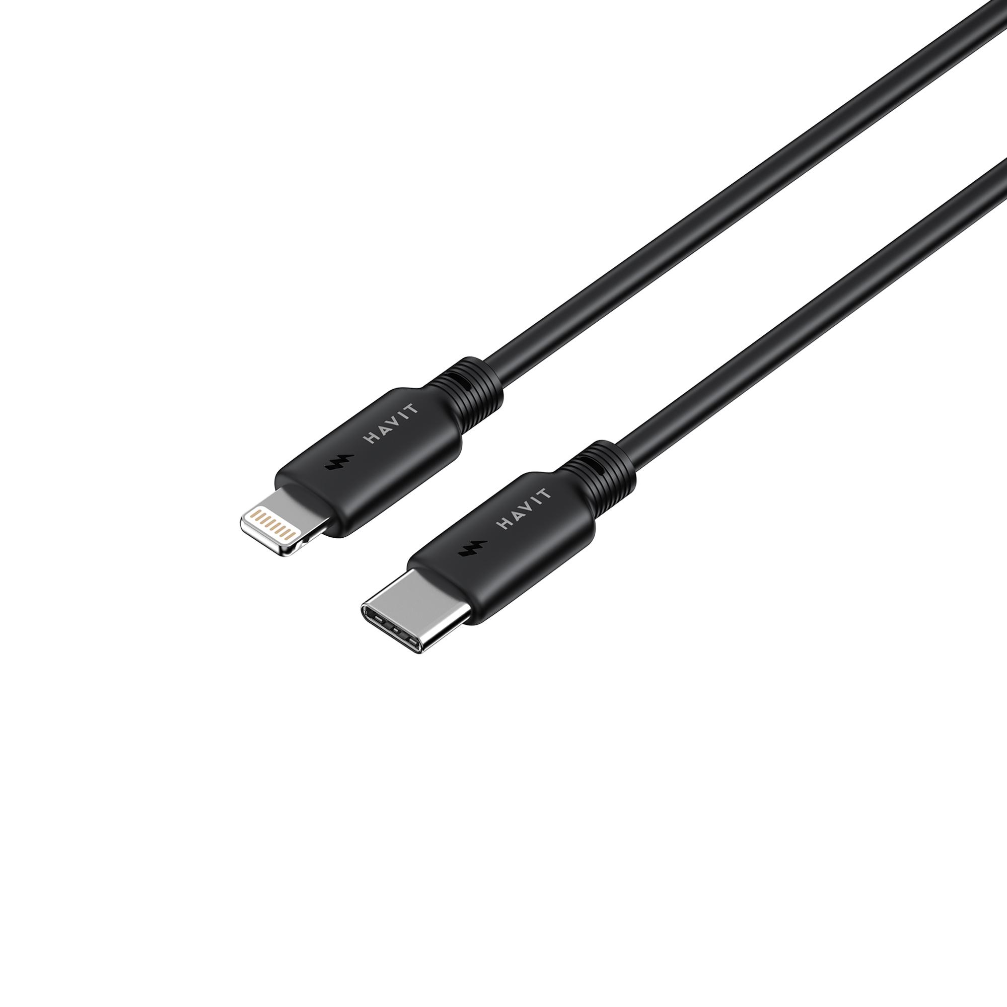 Кабель USB-C - Lightning HAVIT CB304C PD30W 1м Black — фото 4 з 4