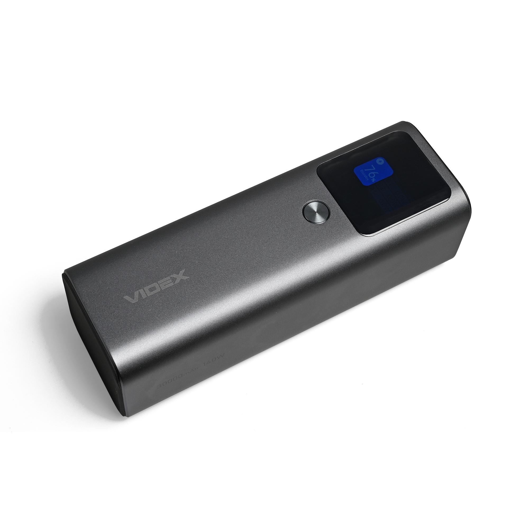 Повербанк 30000mAh VIDEX VPB-316 162W PD140W +Display — фото 8 з 14