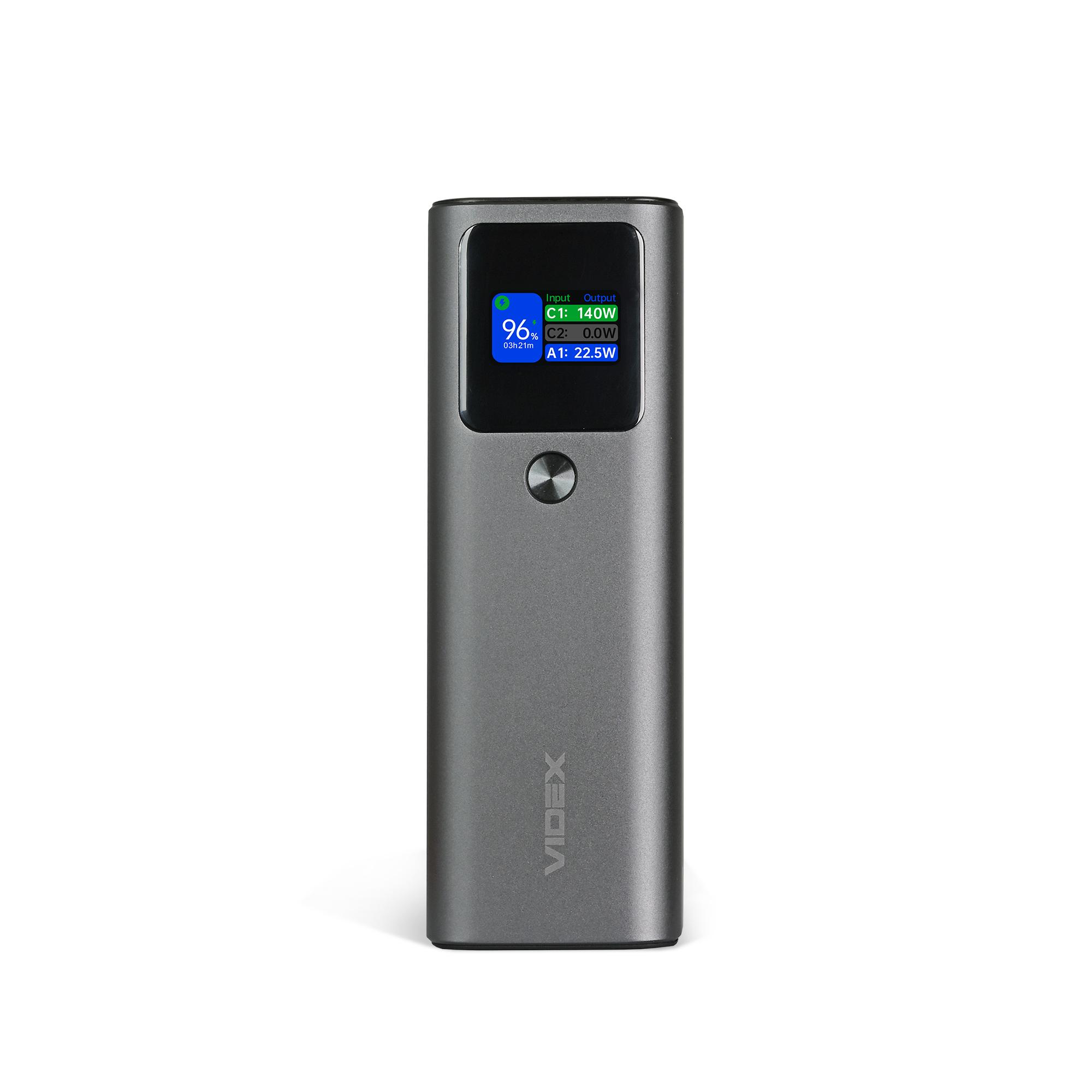 Повербанк 30000mAh VIDEX VPB-316 162W PD140W +Display — фото 2 з 14