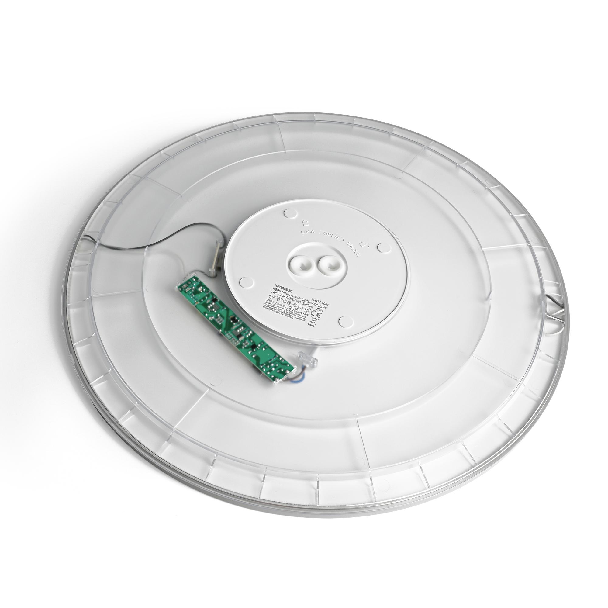 LED світильник з декоративною підсвіткою VIDEX DL5R 44W 3000K-4000K-5000K White — фото 5 з 9