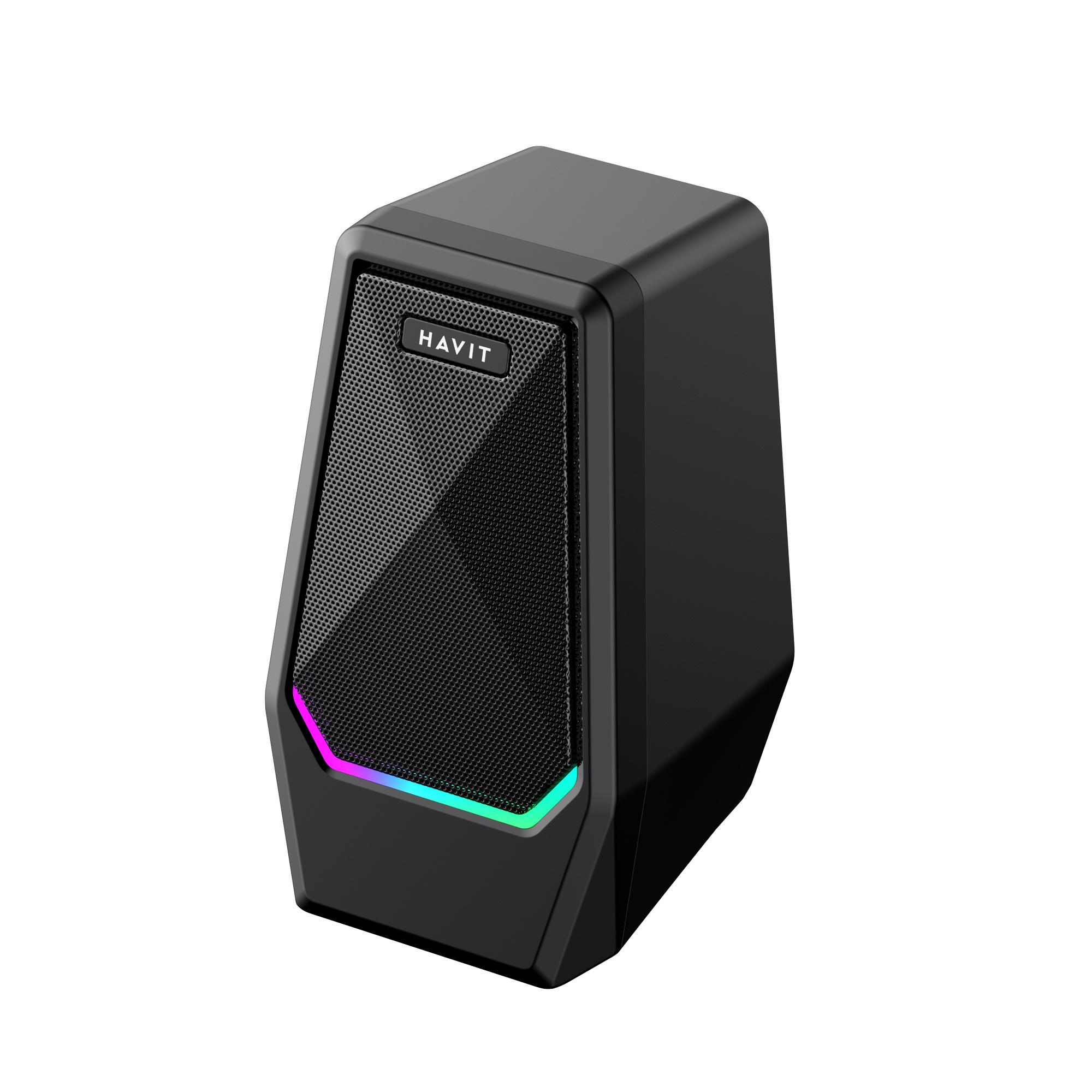 Стерео колонки HAVIT SK768 USB 10W RGB Black — фото 5 з 9