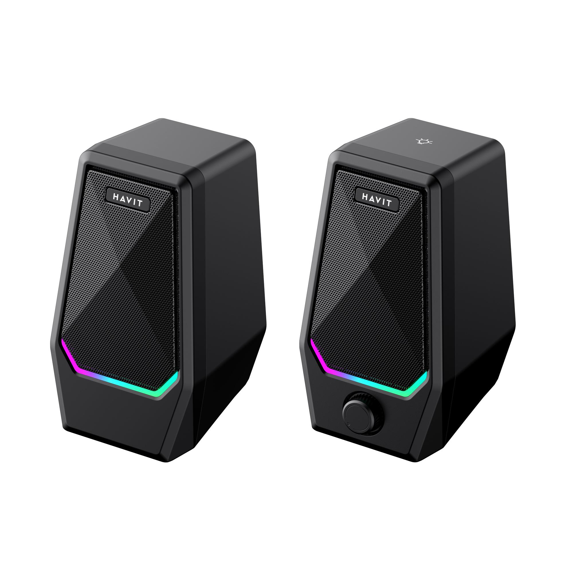 Стерео колонки HAVIT SK768 USB 10W RGB Black — фото 9 з 9