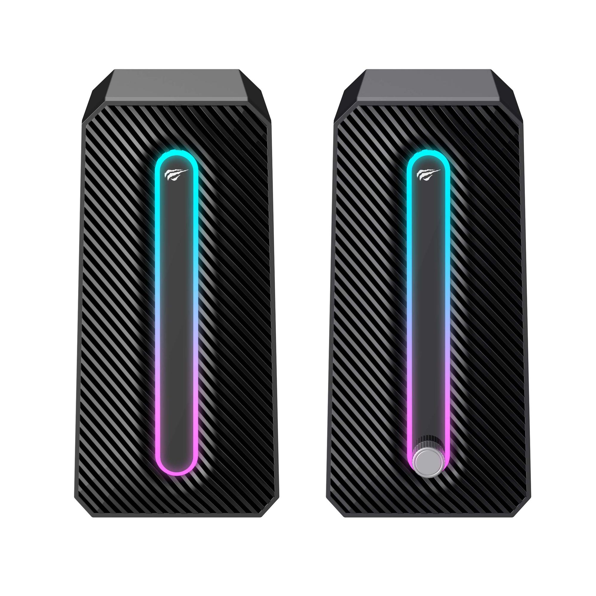 Стерео колонки ігрові HAVIT HV-SK216 USB RGB Black — фото 2 з 5