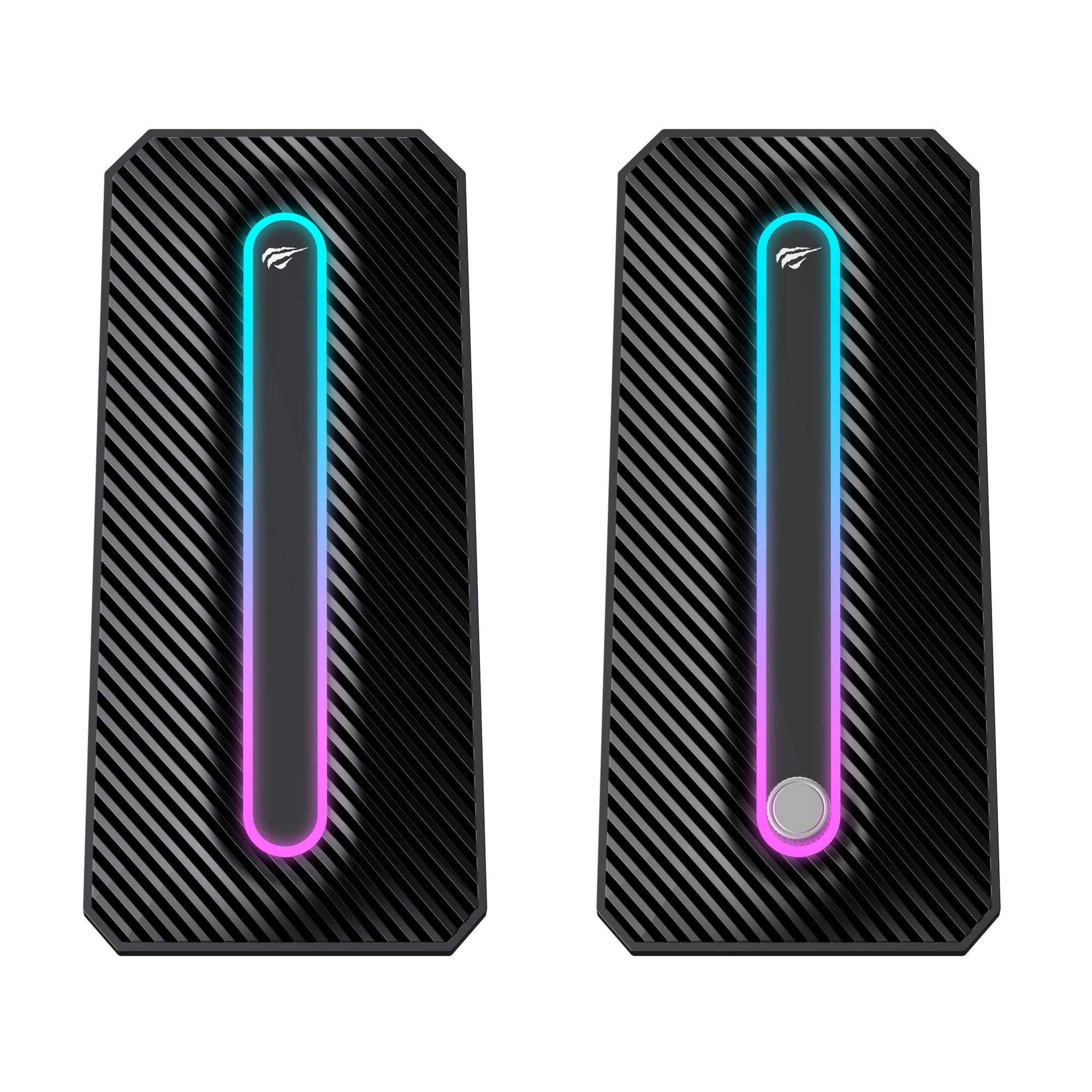 Стерео колонки ігрові HAVIT HV-SK216 USB RGB Black — фото 3 з 5