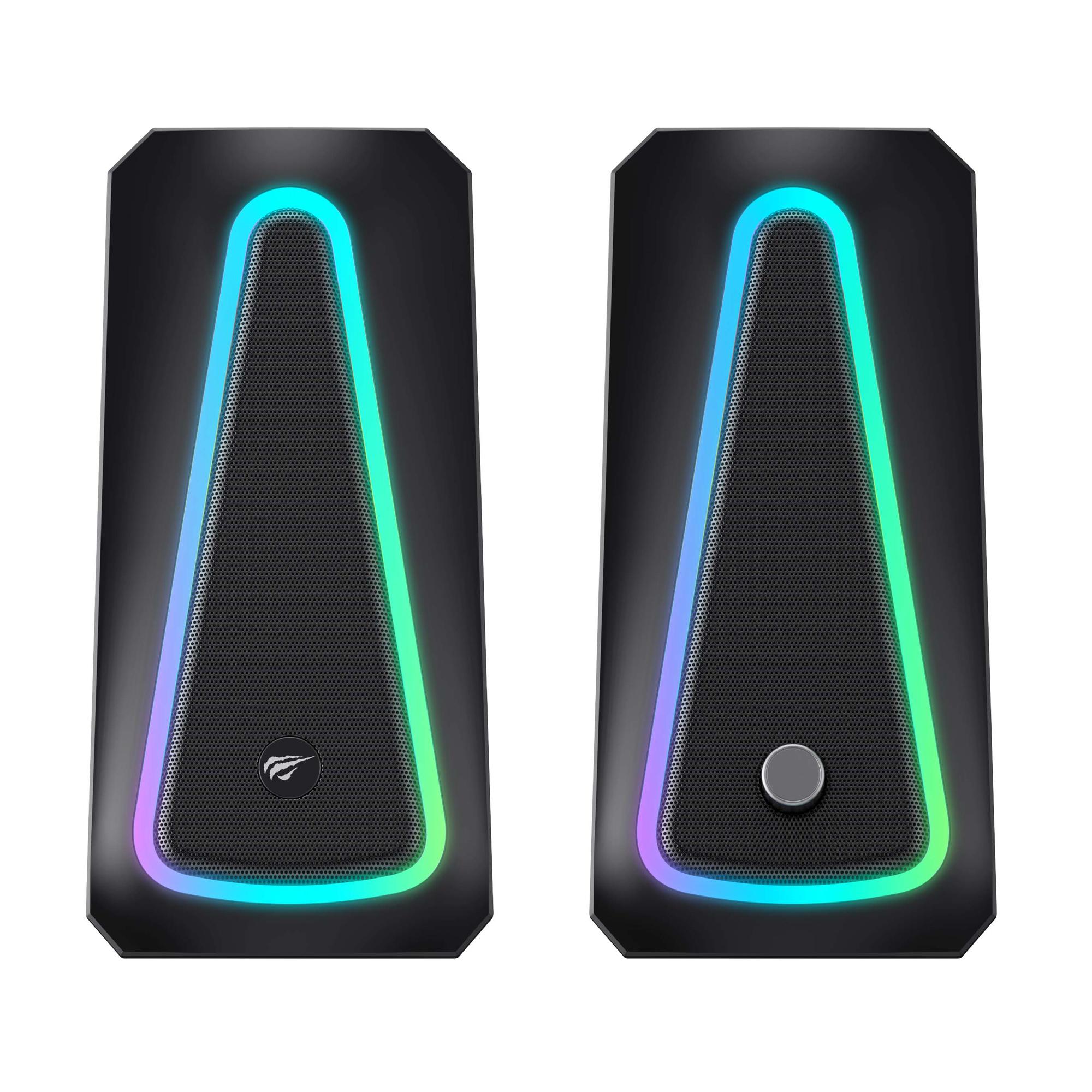 Стерео колонки ігрові HAVIT HV-SK208 PRO USB RGB Black — фото 3 з 5