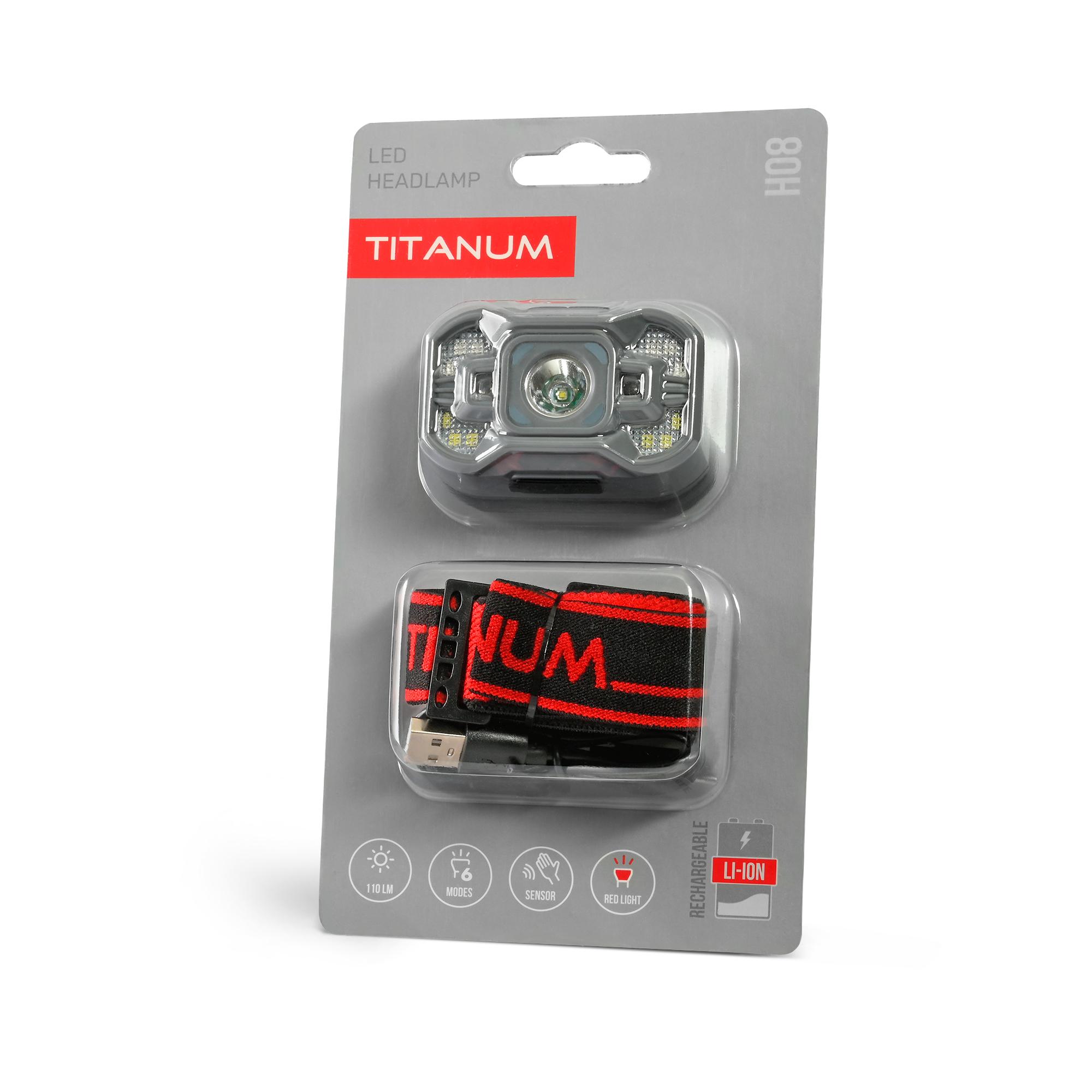 Налобний світлодіодний ліхтарик TITANUM TLF-H08 110Lm — фото 14 з 14