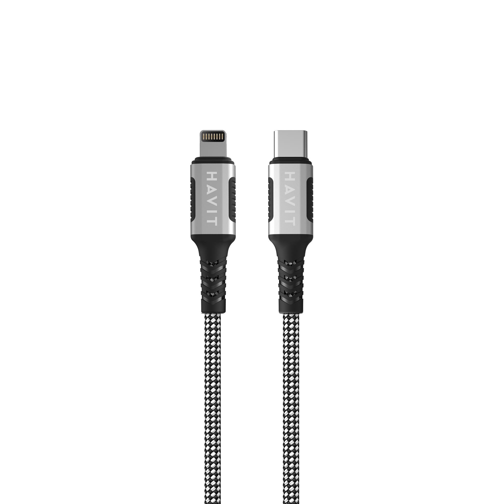 Кабель USB-C - Lightning HAVIT CB6298 PD30W 1м ( магнітний) — фото 3 з 3