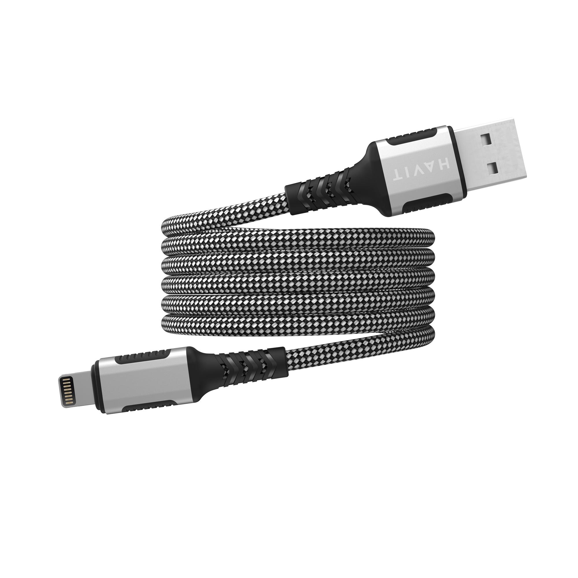 Кабель USB - Lightning HAVIT CB6299 2.4A 1м ( магнітний) — фото 2 з 3