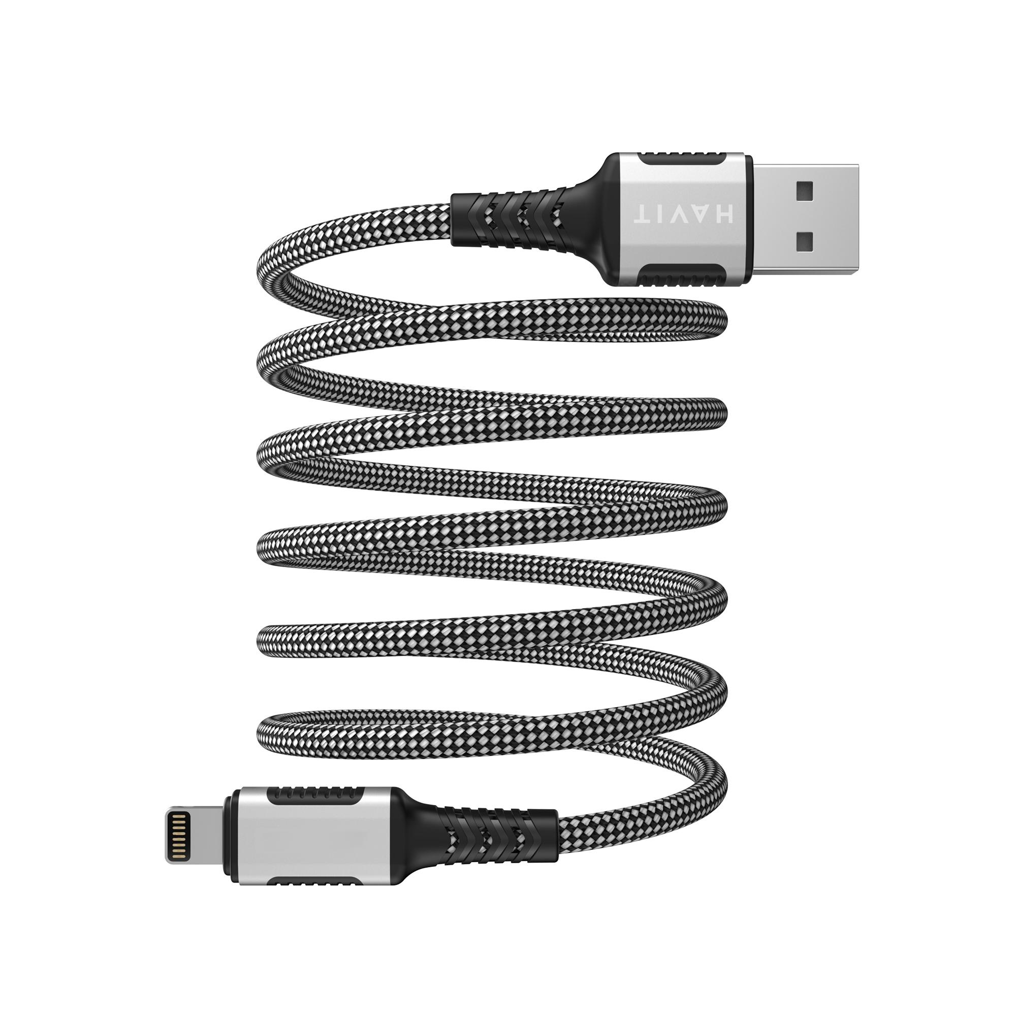 Кабель USB - Lightning HAVIT CB6299 2.4A 1м ( магнітний) — фото 1 з 3