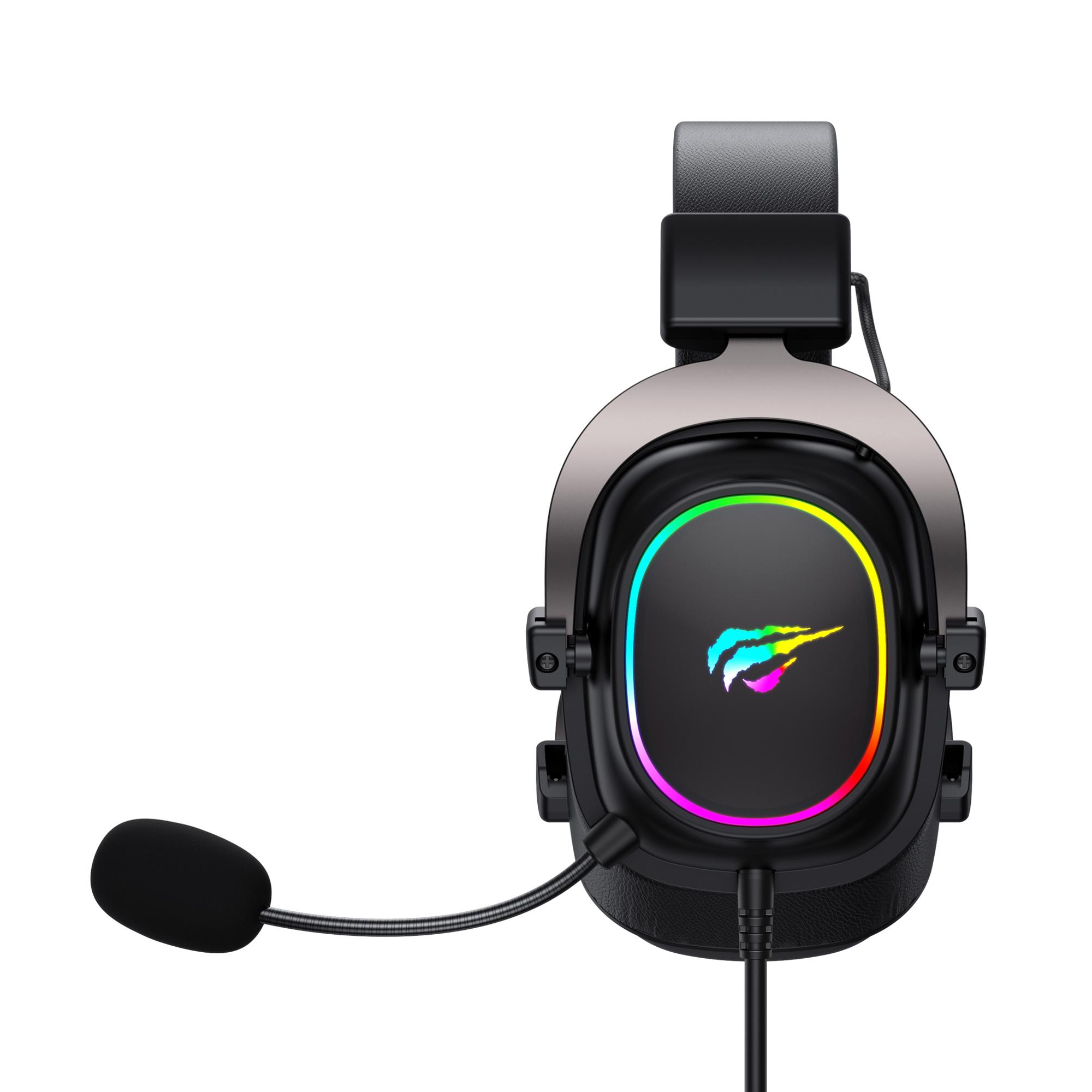 Ігрові навушники з мікрофоном HAVIT H2002P Black Plug USB 7.1 — фото 4 з 5