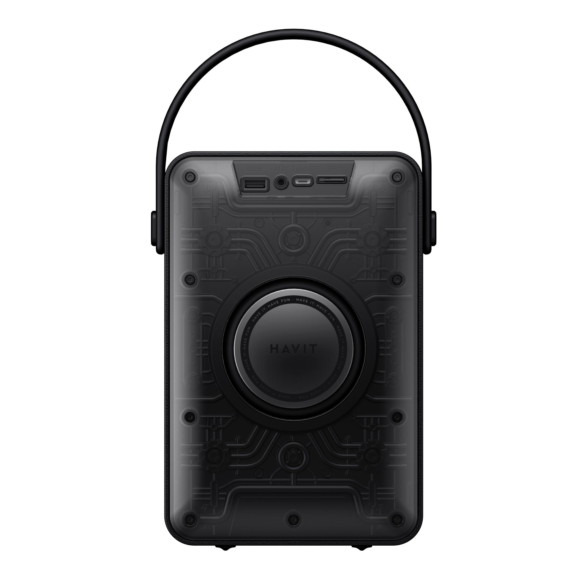 Портативна колонка HAVIT SK861BT 50W RGB Black — фото 10 з 13