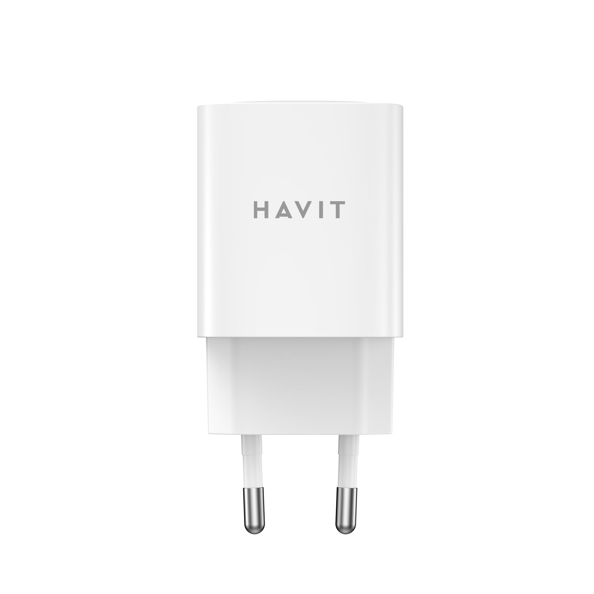 Зарядний пристрій HAVIT UC30 PRO GaN 30W USB-A+USB-C White — фото 3 з 5