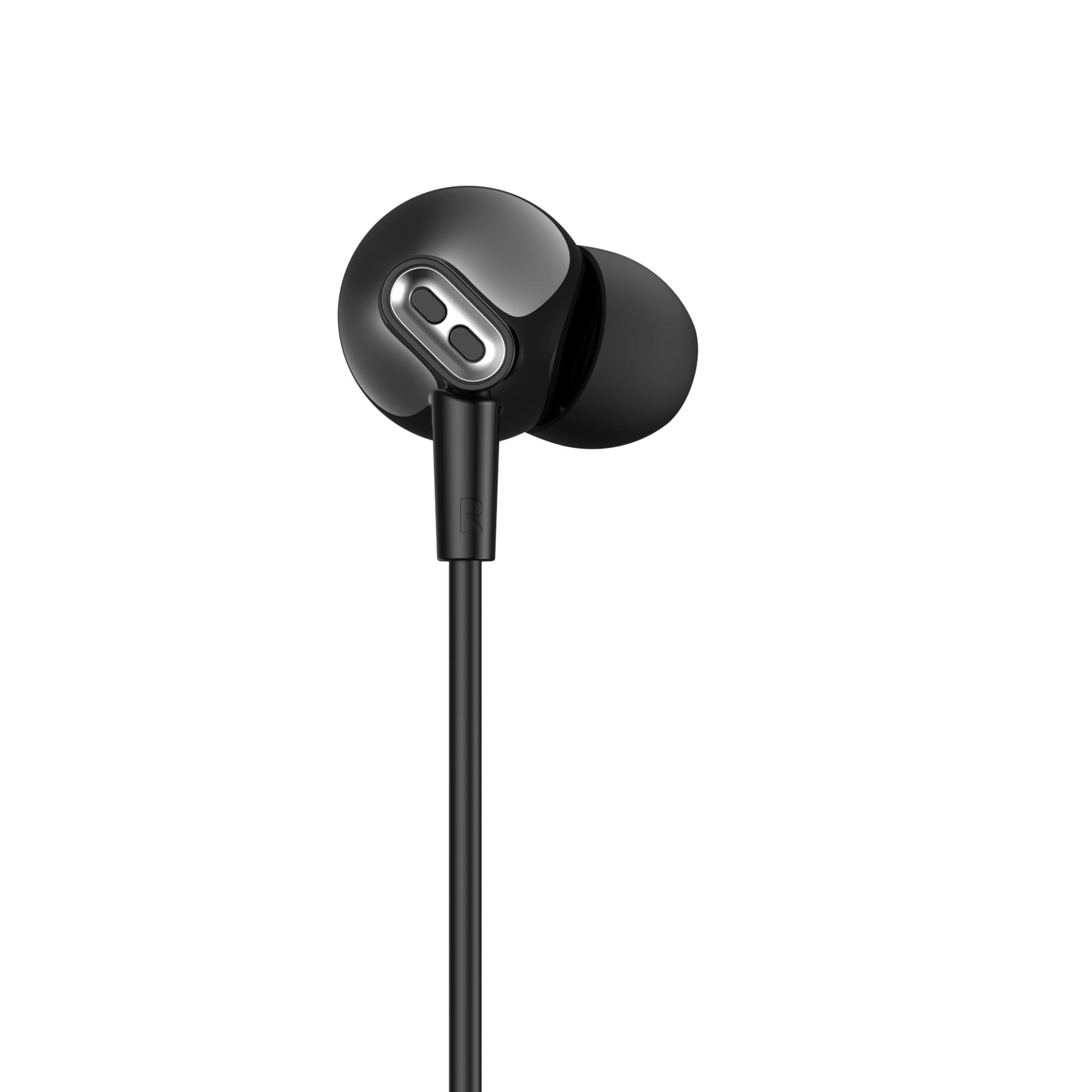 Вакуумні навушники з мікрофоном HAVIT E305P Black — фото 3 з 5