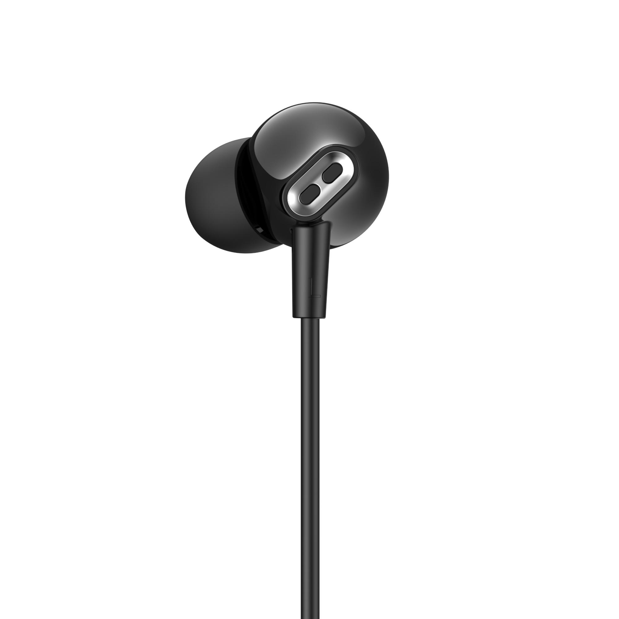 Вакуумні навушники з мікрофоном HAVIT E305P Black — фото 2 з 5