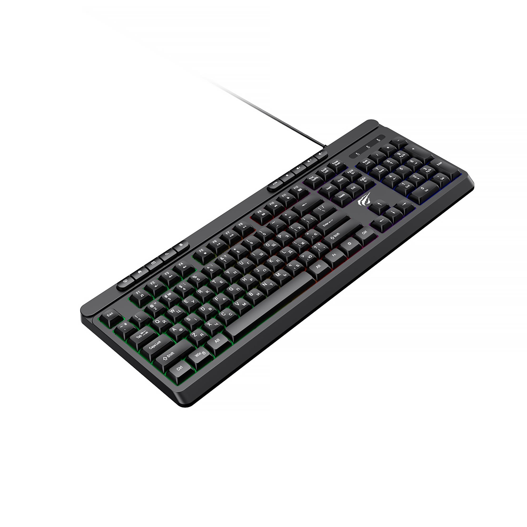 Ігрова клавіатура дротова HAVIT KB907L Black — фото 3 з 5