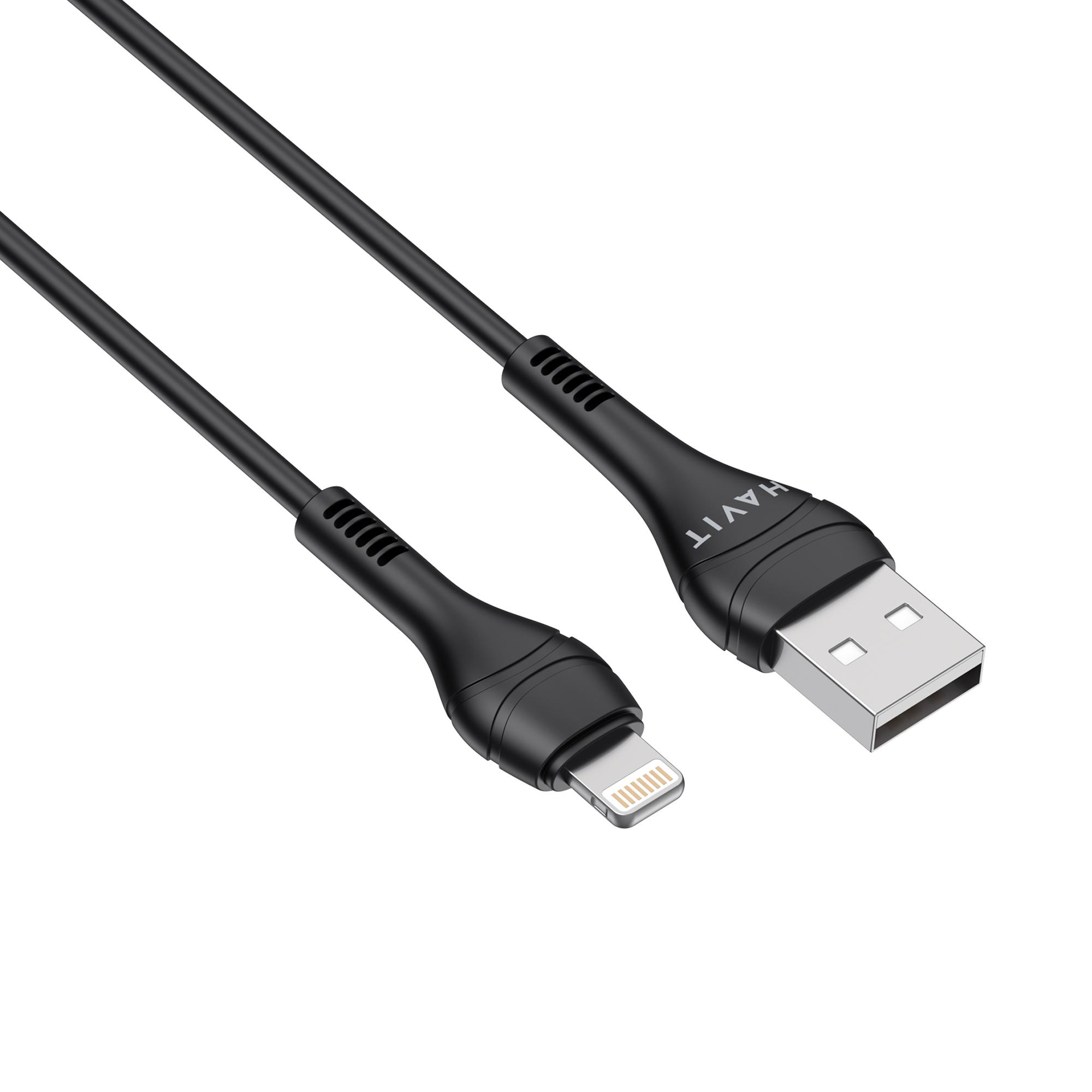 Кабель USB - Lightning HAVIT CB6160-L 2A 1.8м Black — фото 4 з 4