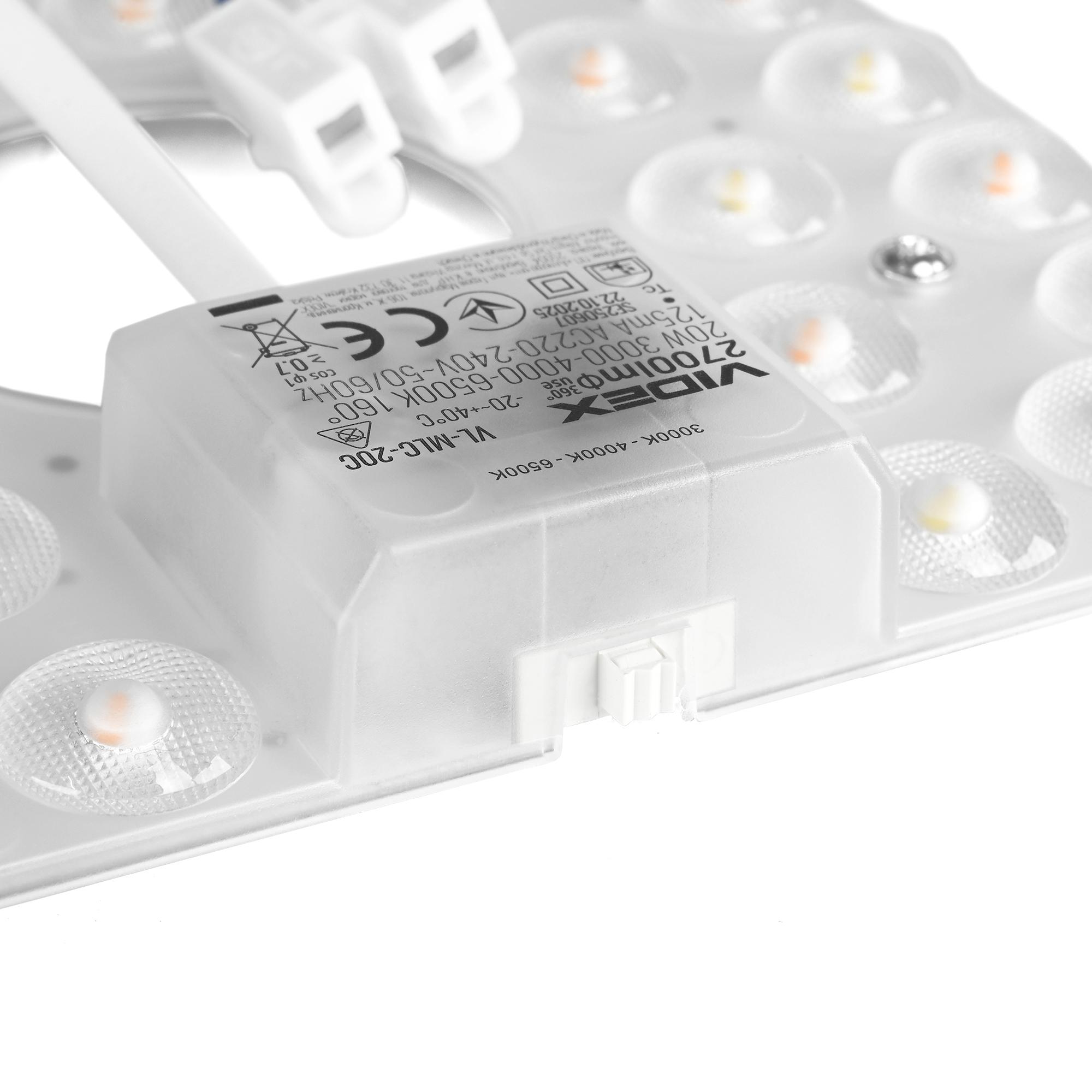 LED модуль для світильників 20W VIDEX VL-MLC-20C 3000-4000-6500K — фото 8 з 11