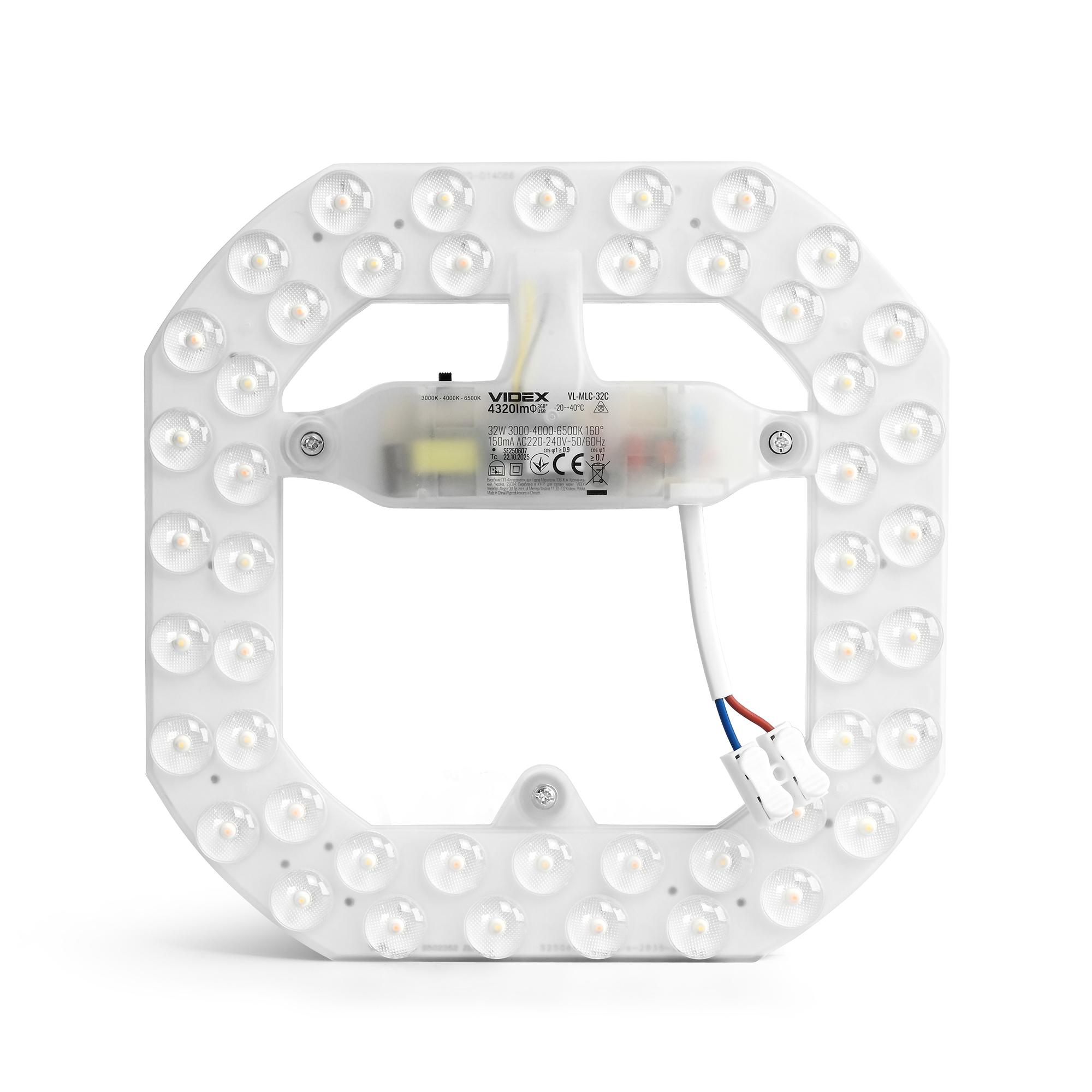 LED модуль для світильників 32W VIDEX VL-MLC-32C 3000-4000-6500K — фото 3 з 11