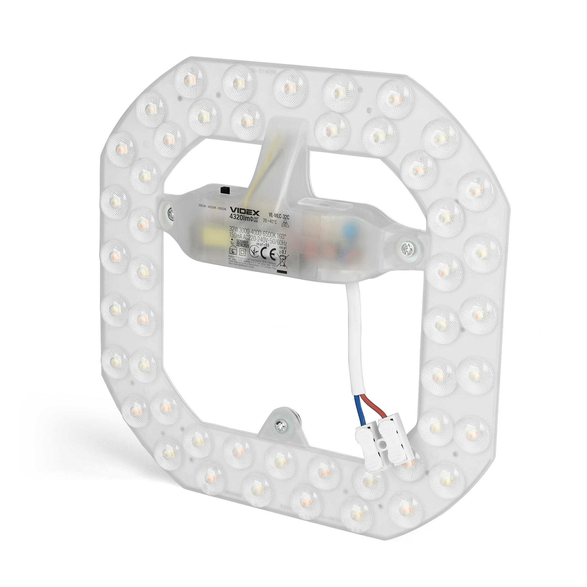 LED модуль для світильників 32W VIDEX VL-MLC-32C 3000-4000-6500K — фото 2 з 11