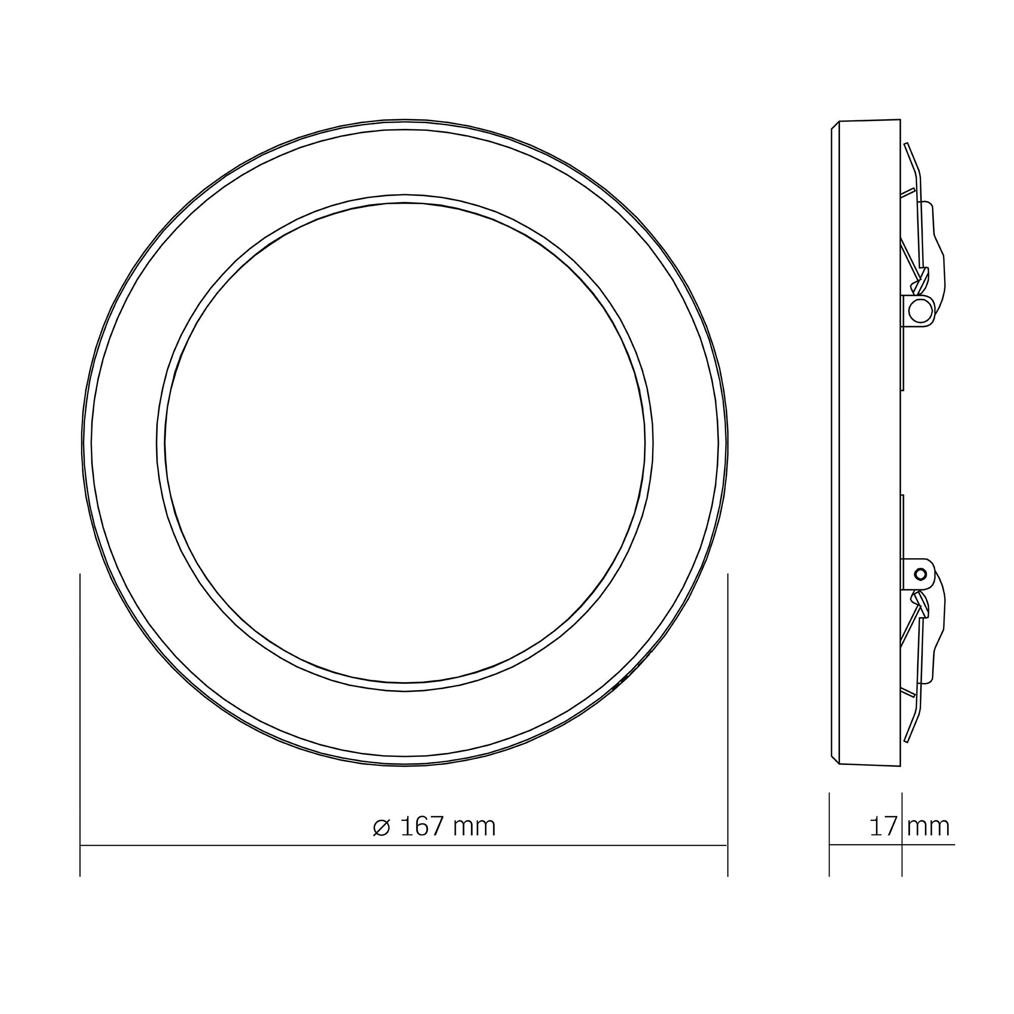 LED світильник круглий VIDEX DL6R 12W 3000K-4000K-6500K White — фото 10 з 10