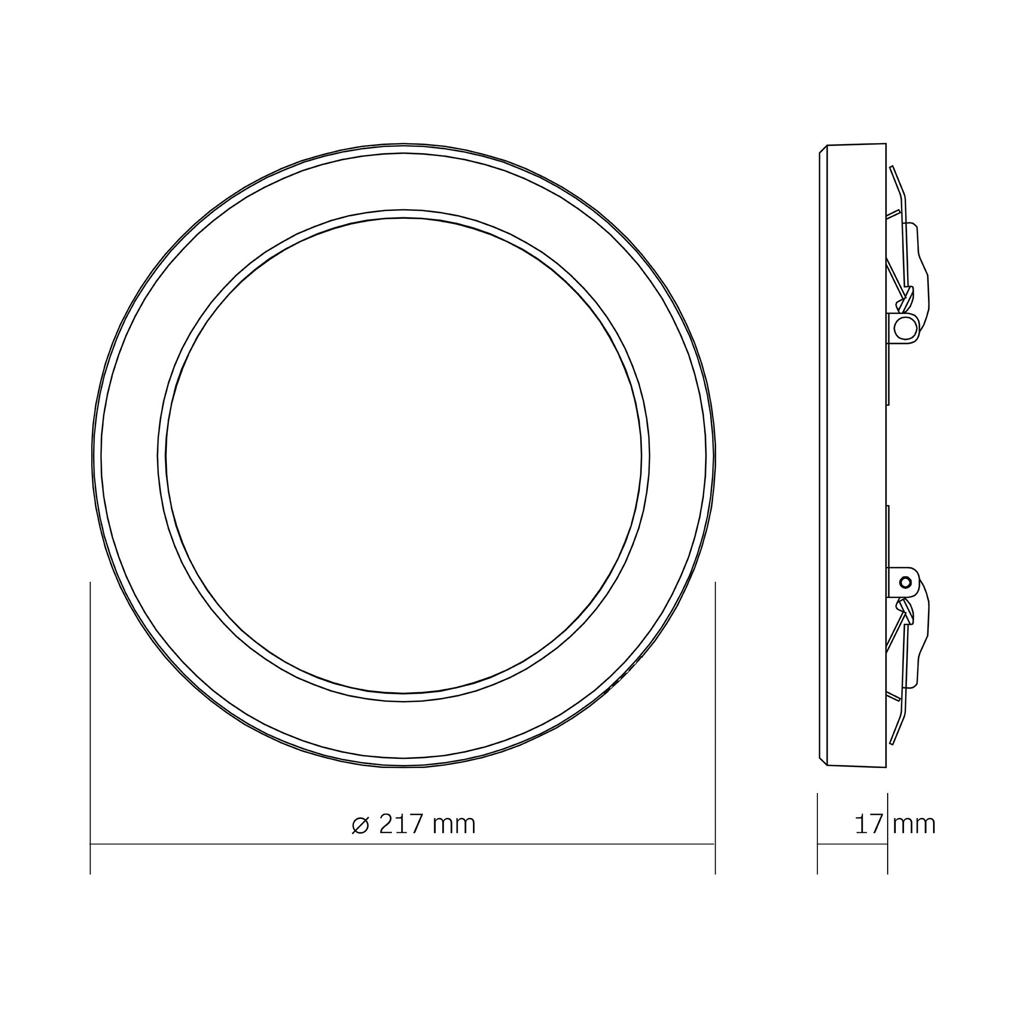 LED світильник круглий VIDEX DL6R 18W 3000K-4000K-6500K White — фото 11 з 11