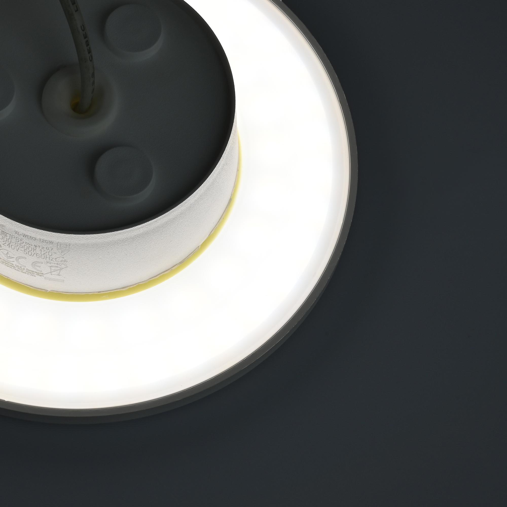 LED світильник настінний IP65 VIDEX WL03 12W 3000K-4000K-6500K White — фото 12 з 19