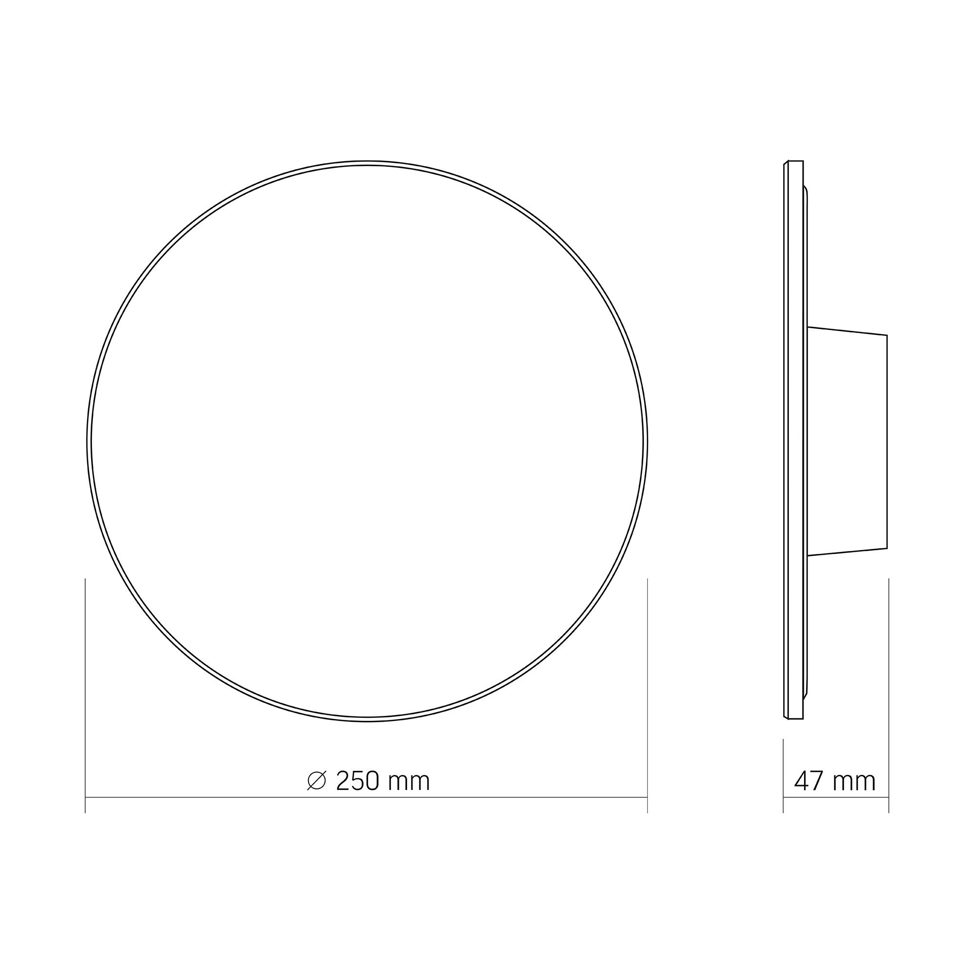 LED світильник настінний IP65 VIDEX WL03 18W 3000K-4000K-6500K Black — фото 6 з 6