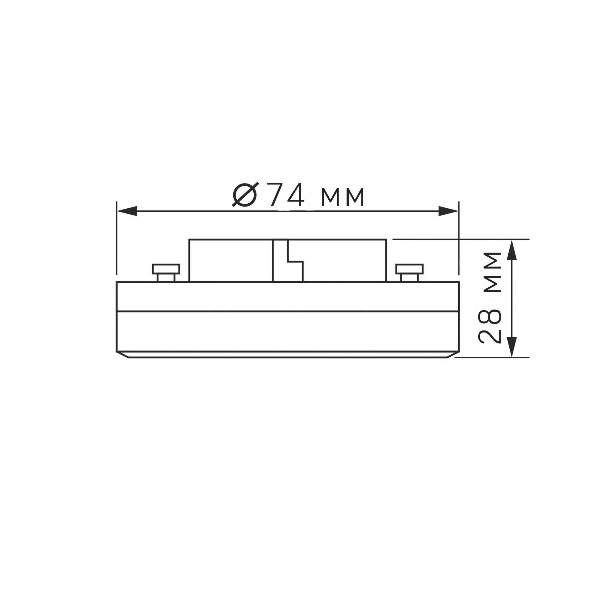 LED лампа VIDEX GX53D 10W 4100K 220V димерна — фото 6 з 6