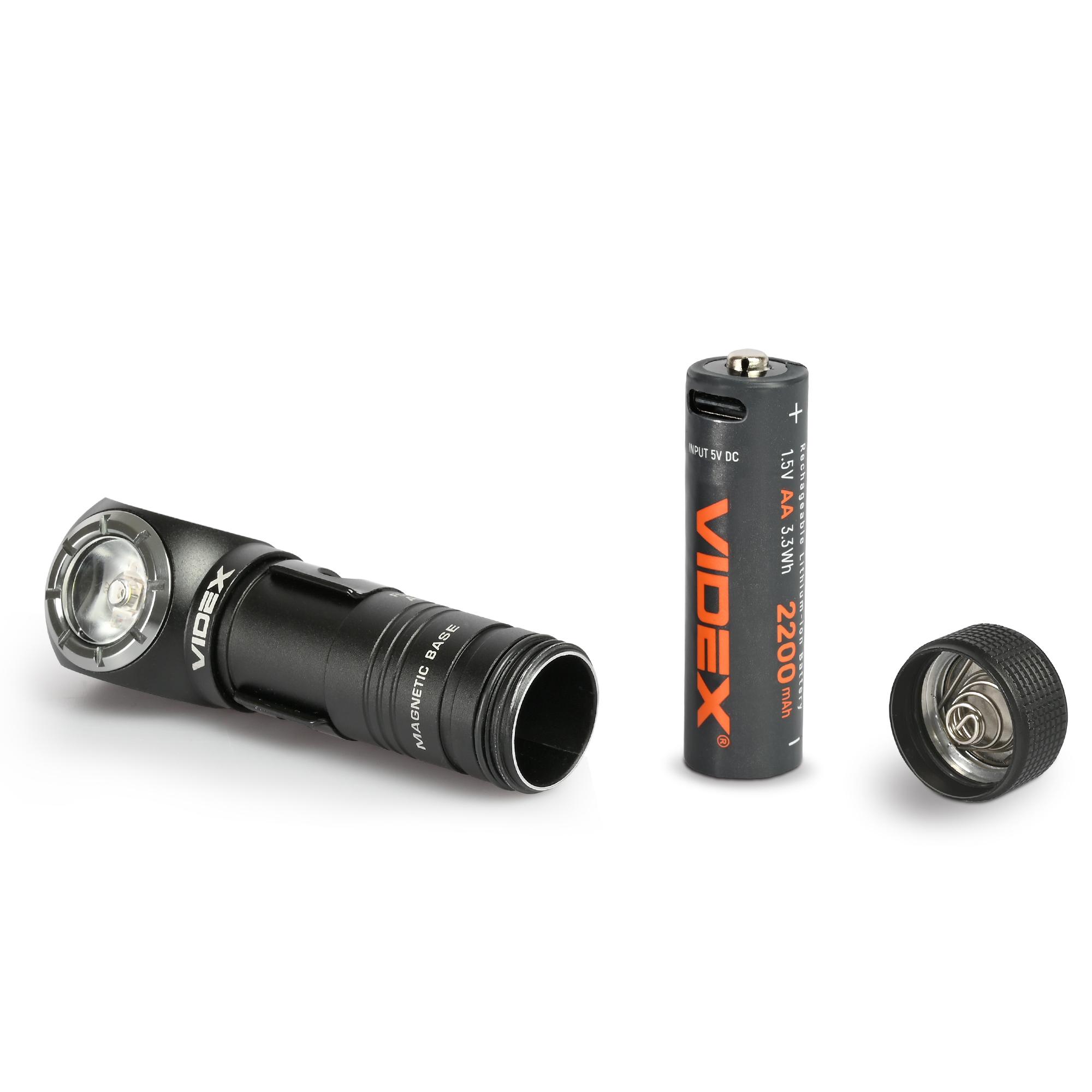 Портативний світлодіодний ліхтарик VIDEX VLF-A056H 200Lm 5000K — фото 7 з 13