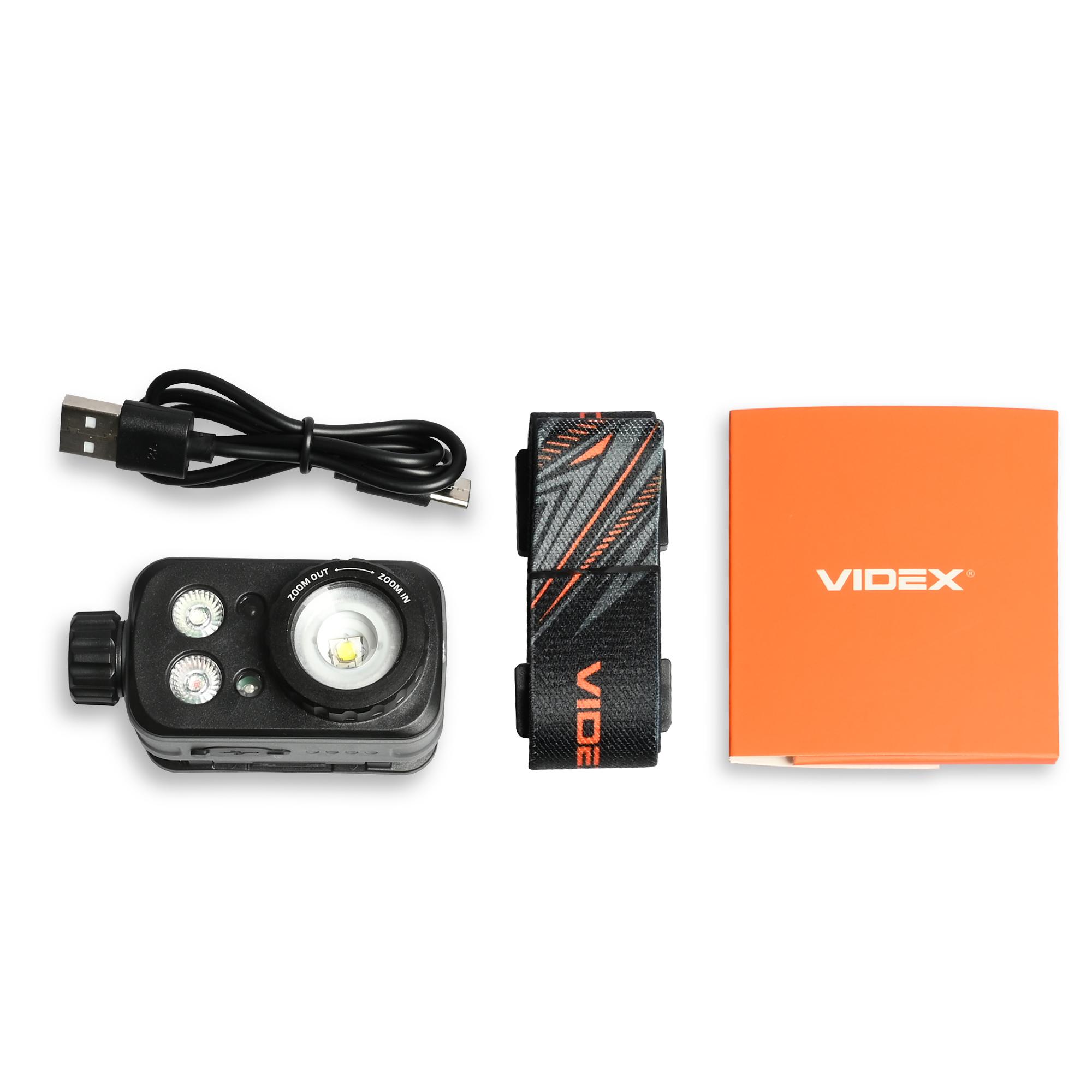 Налобний світлодіодний ліхтарик VIDEX VLF-H046Z 500Lm 5000K — фото 15 з 15