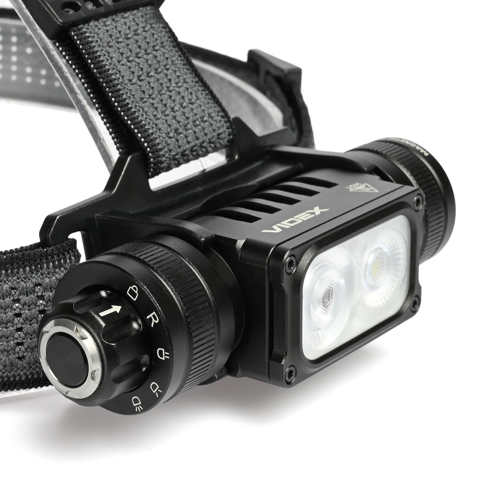 Налобний світлодіодний ліхтарик VIDEX VLF-H066A 2000Lm 5000K — фото 3 з 13