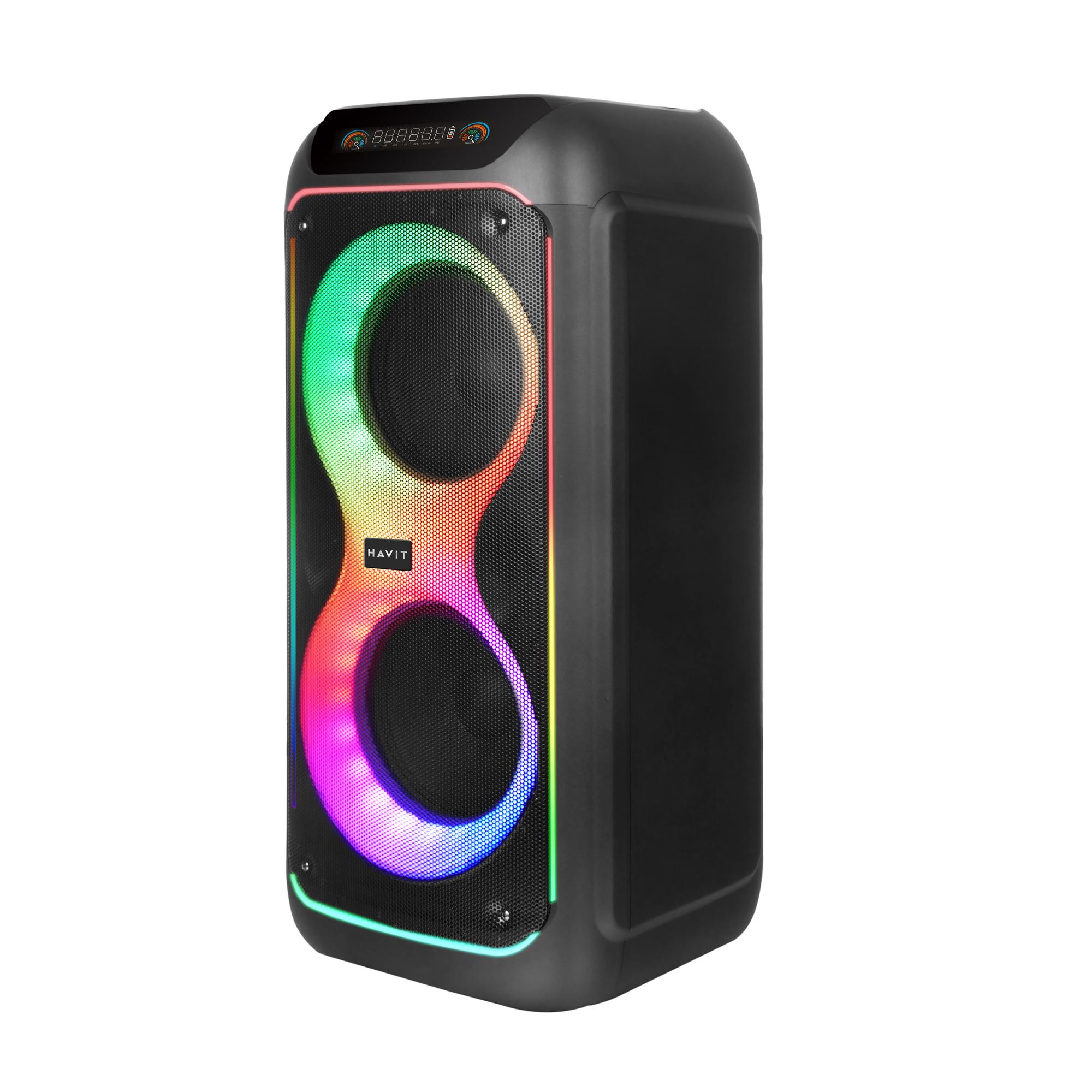 Портативна колонка HAVIT SQ149BT 100W RGB Black — фото 6 з 13
