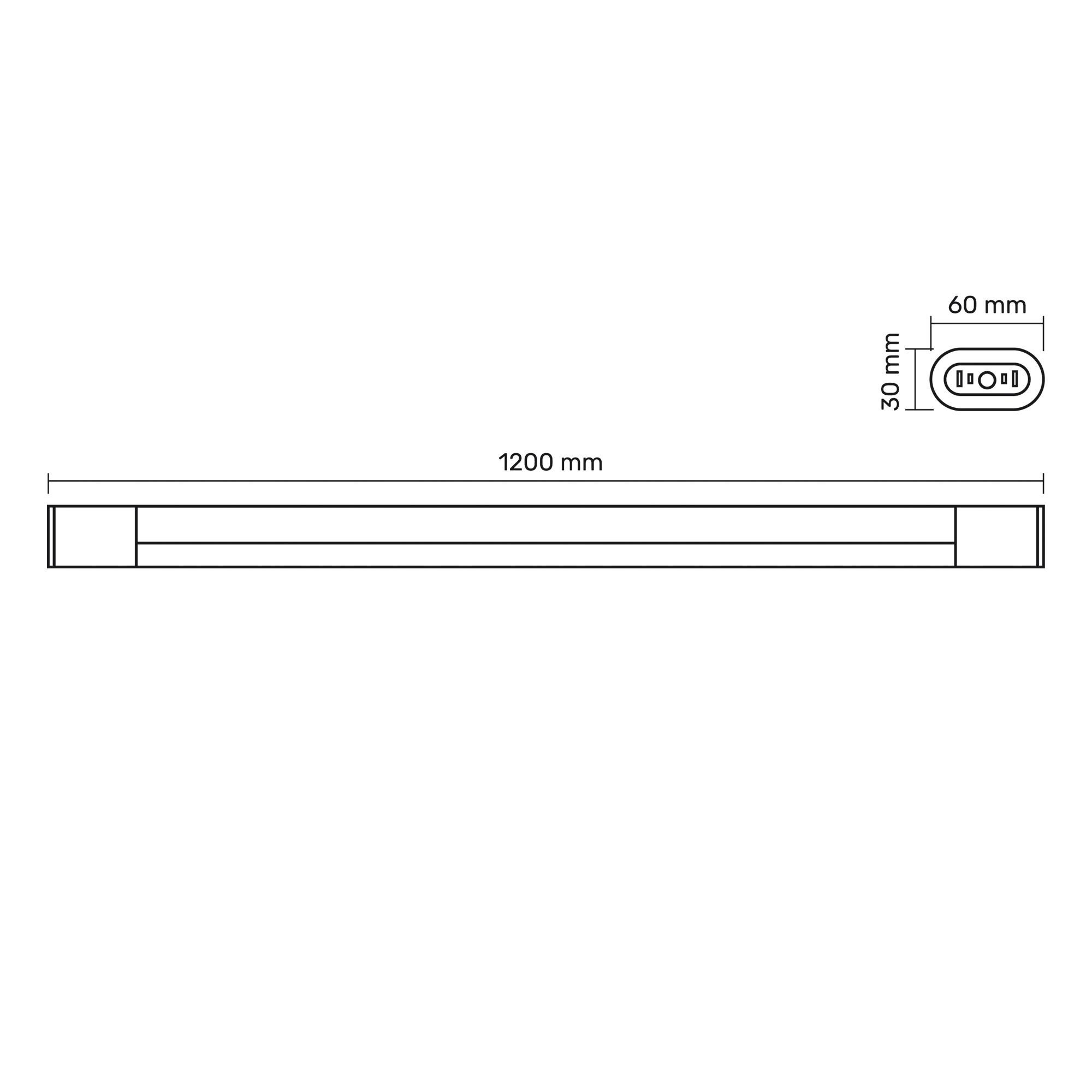 LED свiтильник лiнiйний TITANUM 45W 1.2М 6500K White (TL-BNO-45126W) — фото 6 з 6
