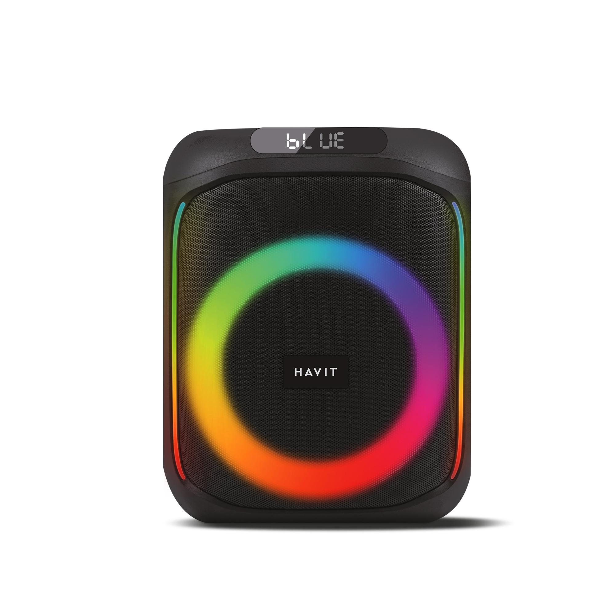 Портативна колонка HAVIT SQ146BT 60W RGB Black — фото 2 з 15