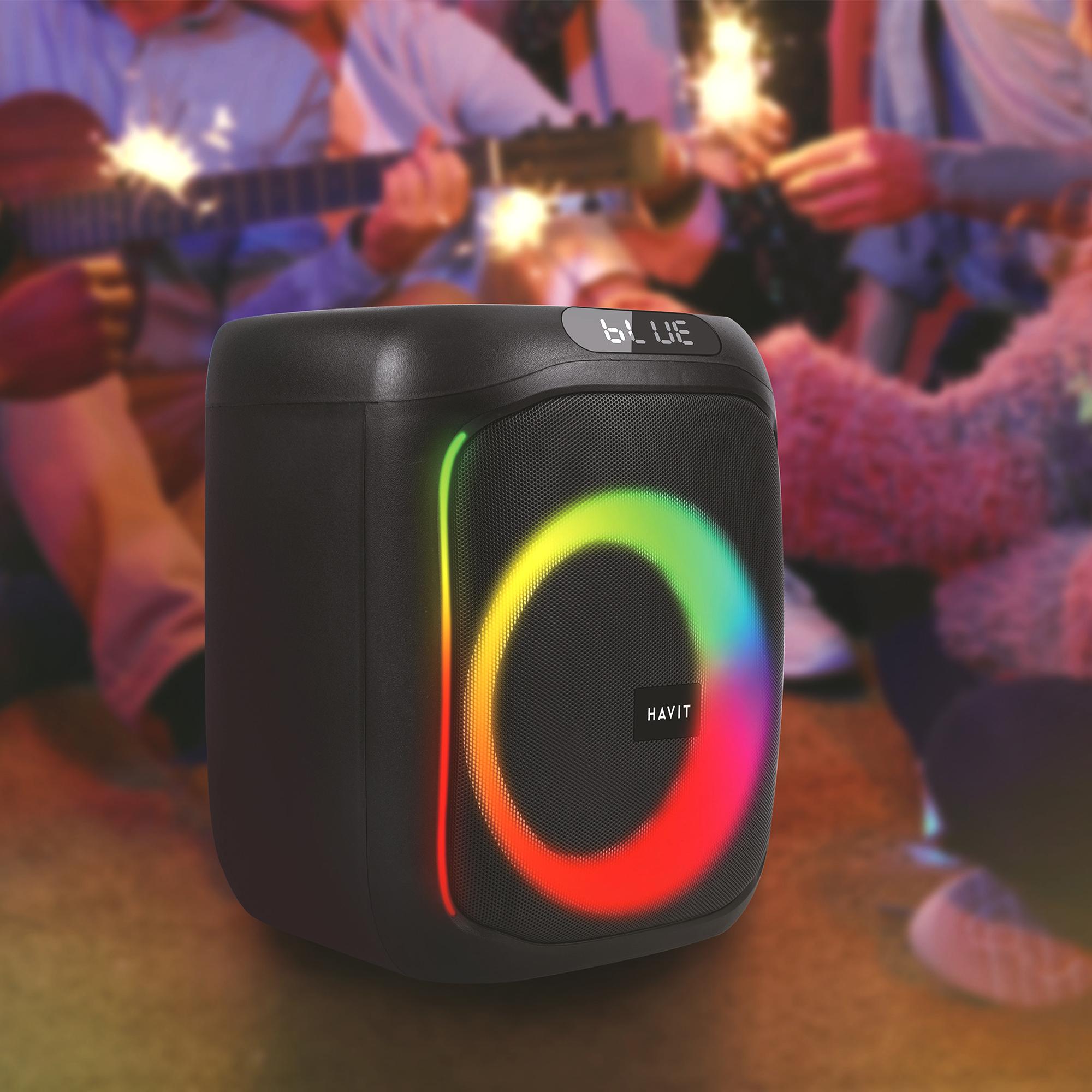Портативна колонка HAVIT SQ146BT 60W RGB Black — фото 15 з 15