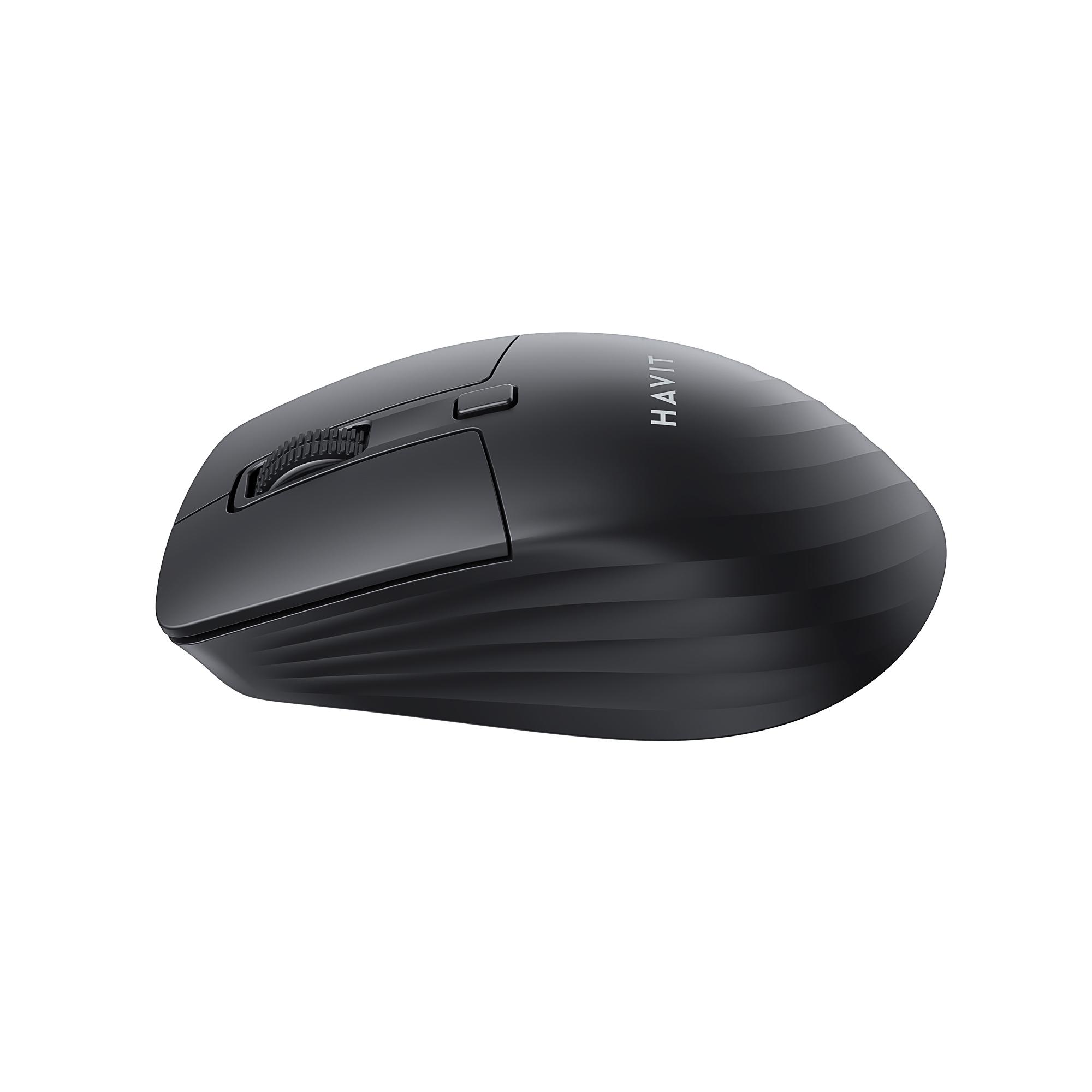 Бездротова миша дворежимна HAVIT MS58WB Black (2.4GHz + BT) — фото 2 з 5