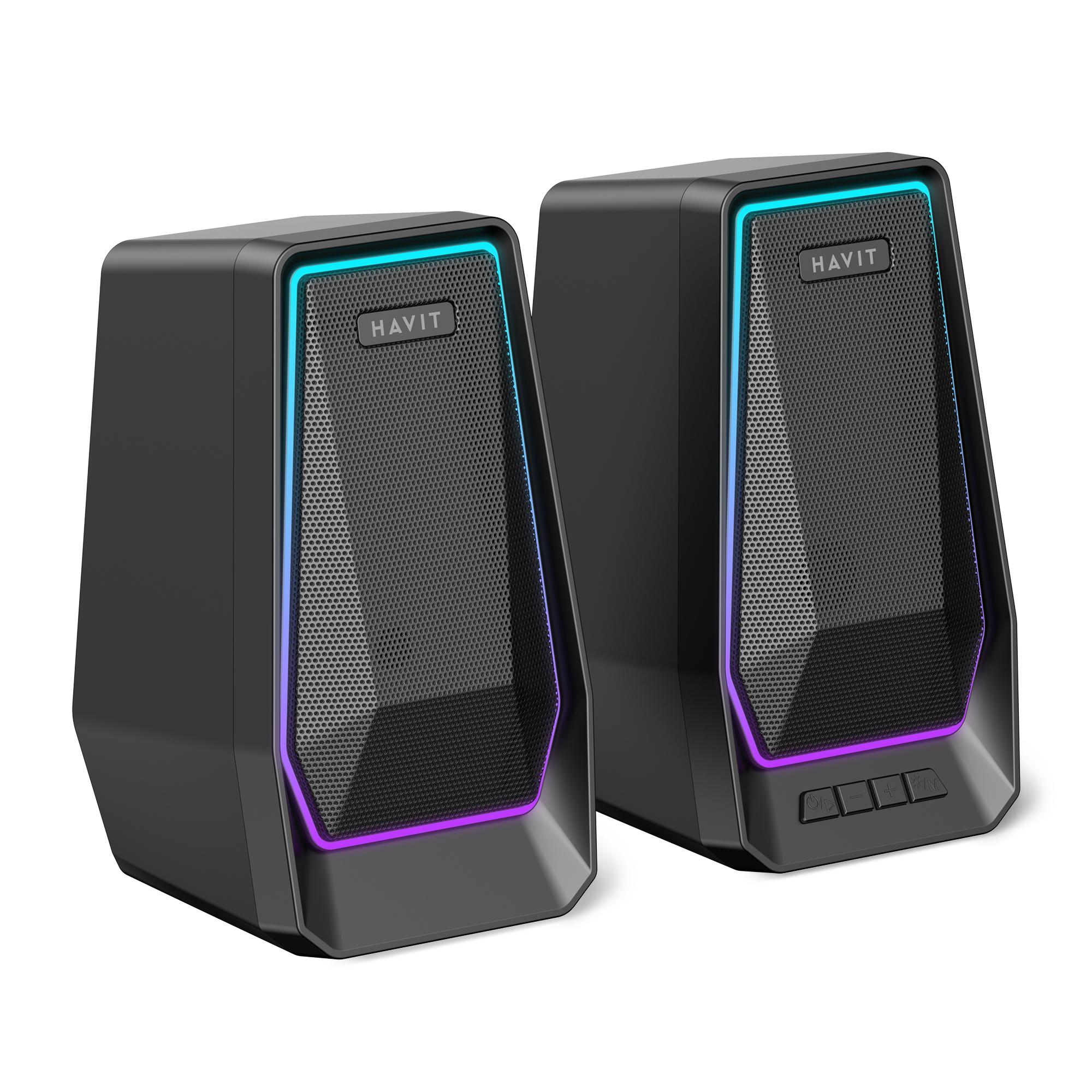 Стерео колонки HAVIT SK769BT USB 10W RGB Black — фото 4 з 4