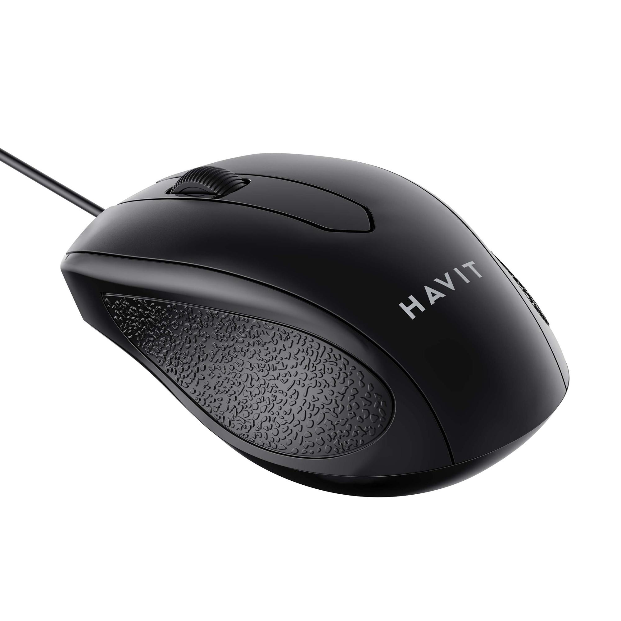 Дротова миша HAVIT MS80 USB Black — фото 5 з 5