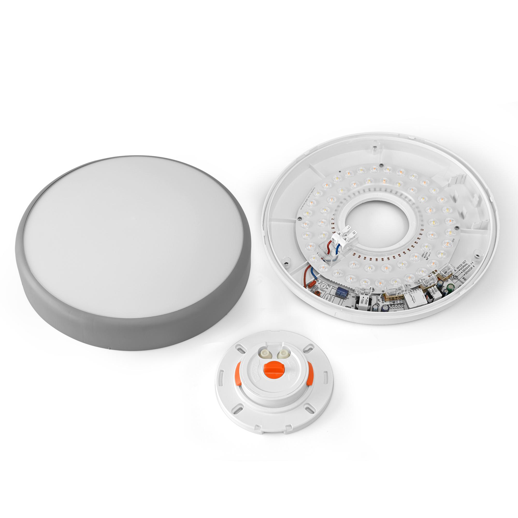 LED Світильник накладний з датчиком руху VIDEX VL-CLR-200-2G 20W 2700-6500K — фото 8 з 11