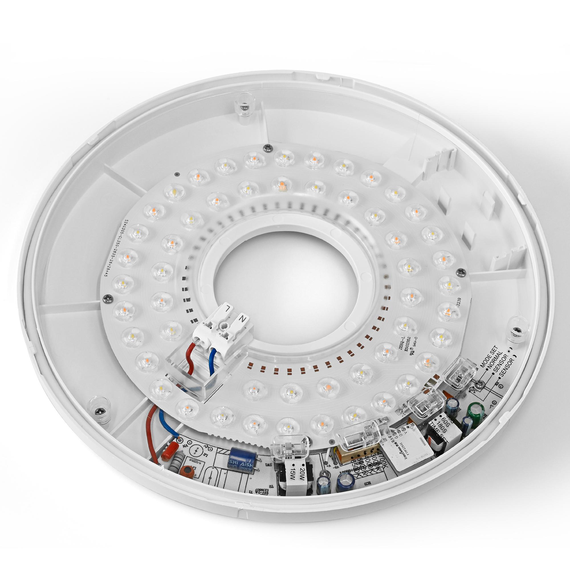 LED Світильник накладний з датчиком руху VIDEX VL-CLR-200-2G 20W 2700-6500K — фото 9 з 11