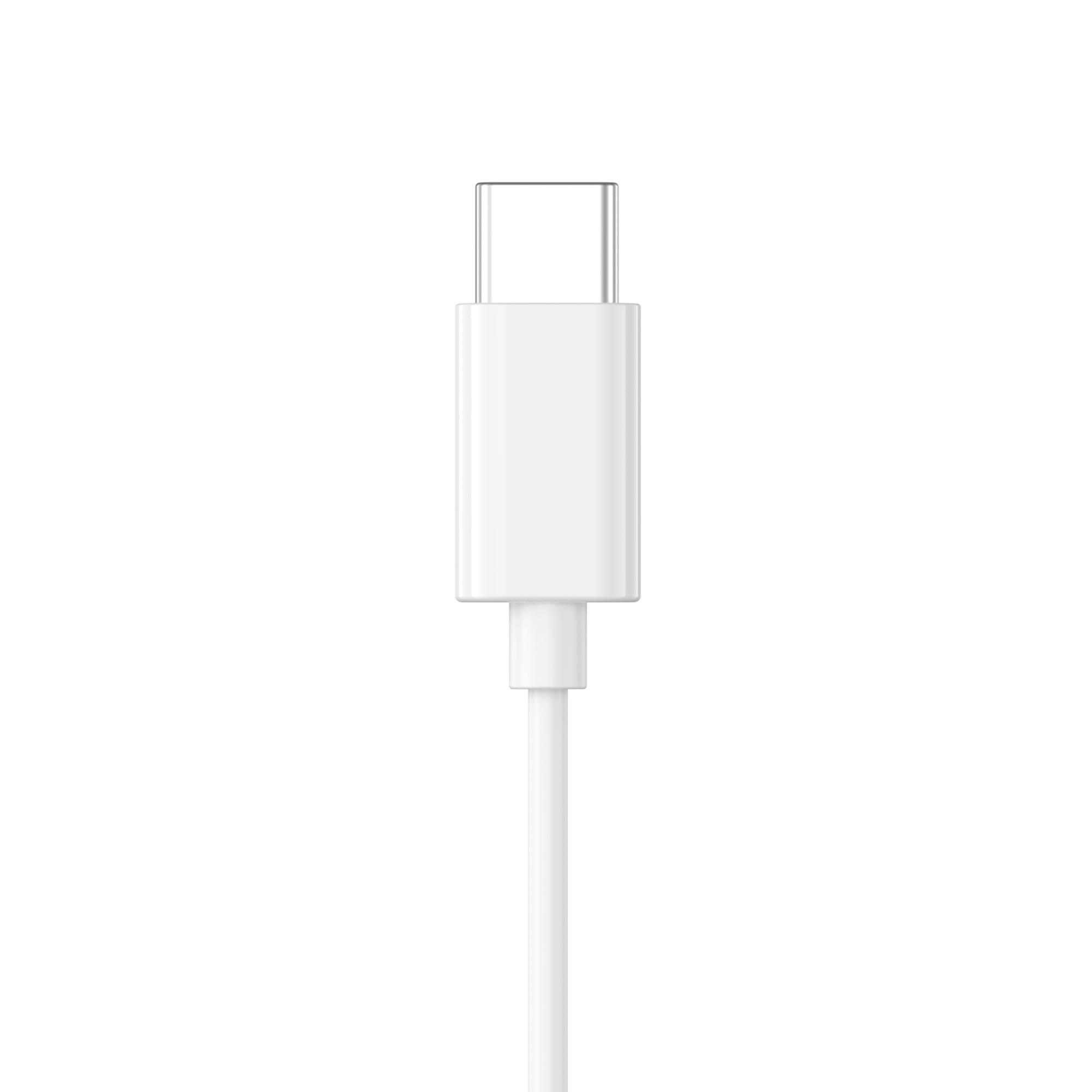 Вакуумні навушники з мікрофоном HAVIT E339C USB-C White — фото 5 з 5