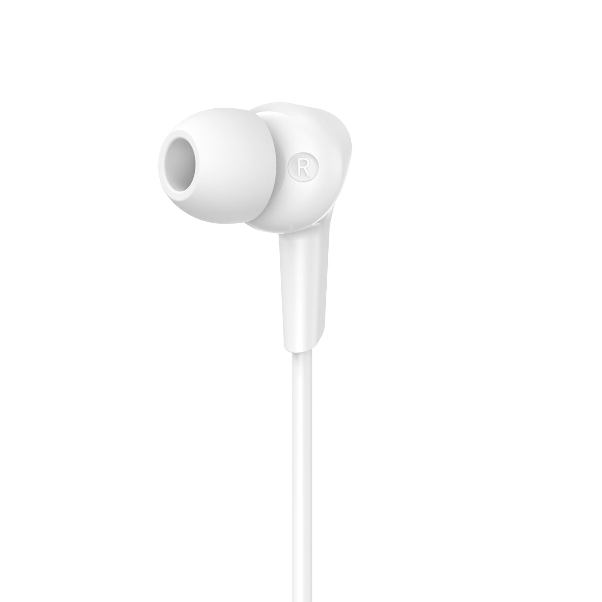 Вакуумні навушники з мікрофоном HAVIT E339C USB-C White — фото 2 з 5