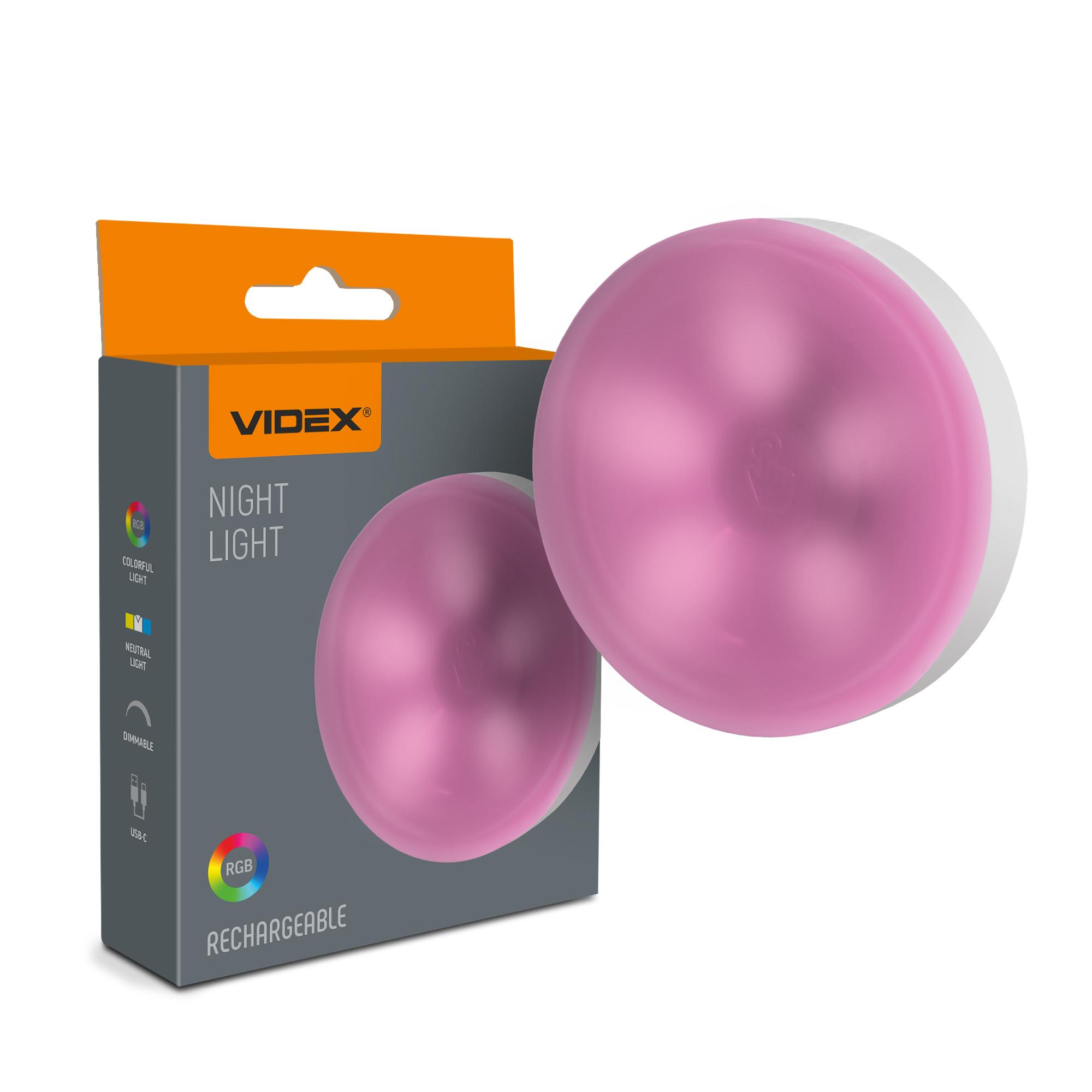 LED Світильник акумуляторний сенсорний VIDEX VL-NL064W-G