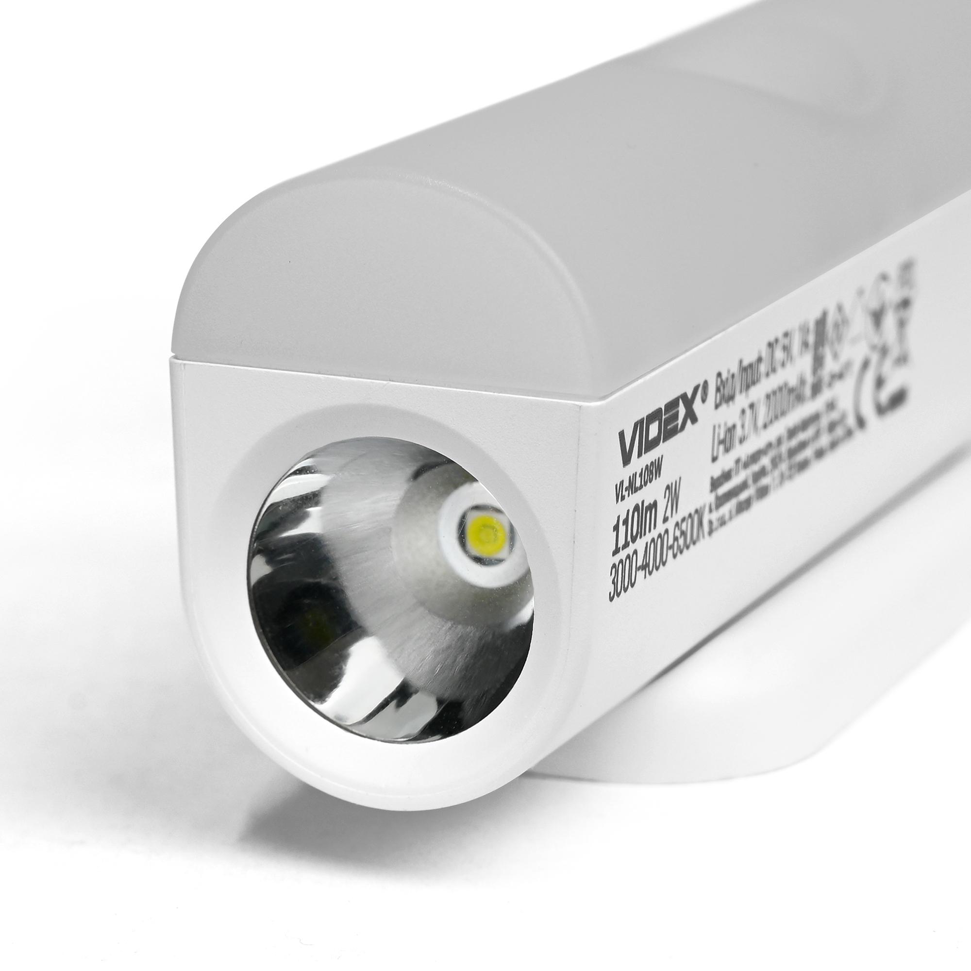 LED Світильник акумуляторний з датчиком руху VIDEX VL-NL108W — photo 11 of 16