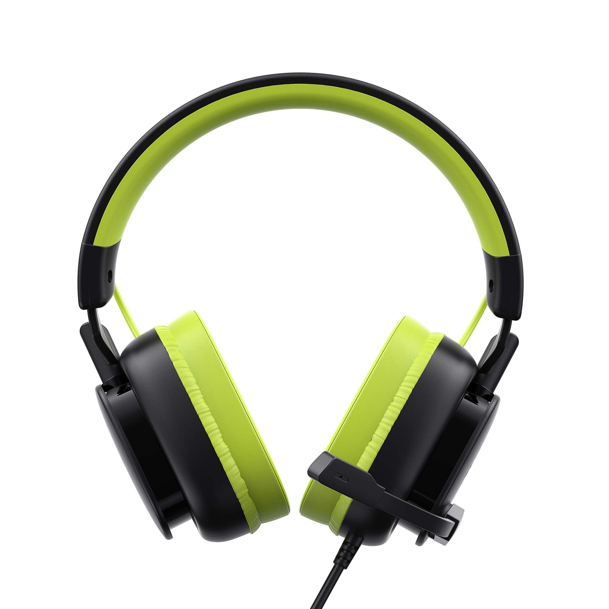 Ігрові навушники з мікрофоном HAVIT H2048U Black+Green Plug USB 7.1 — фото 3 з 5