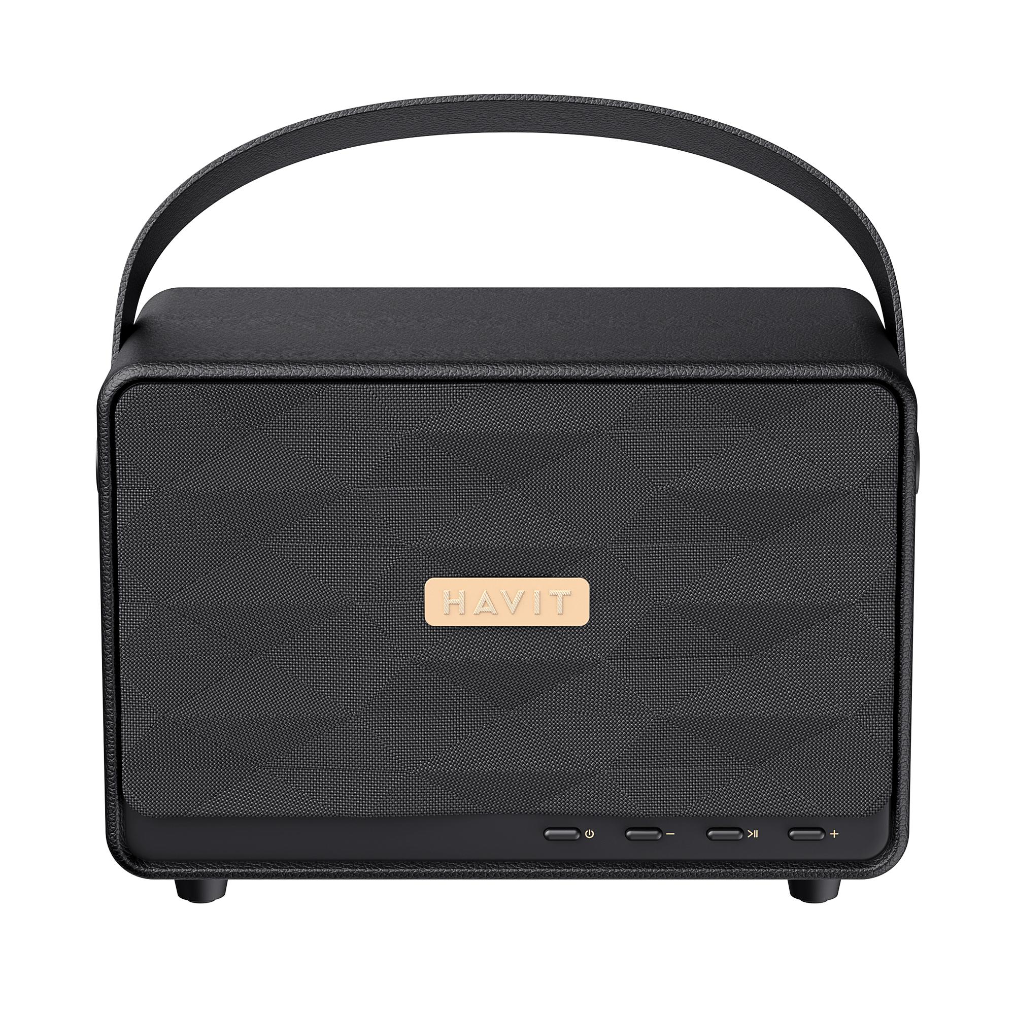 Портативна колонка HAVIT SK907BT "Classic II SE" 30W Black — фото 2 з 7