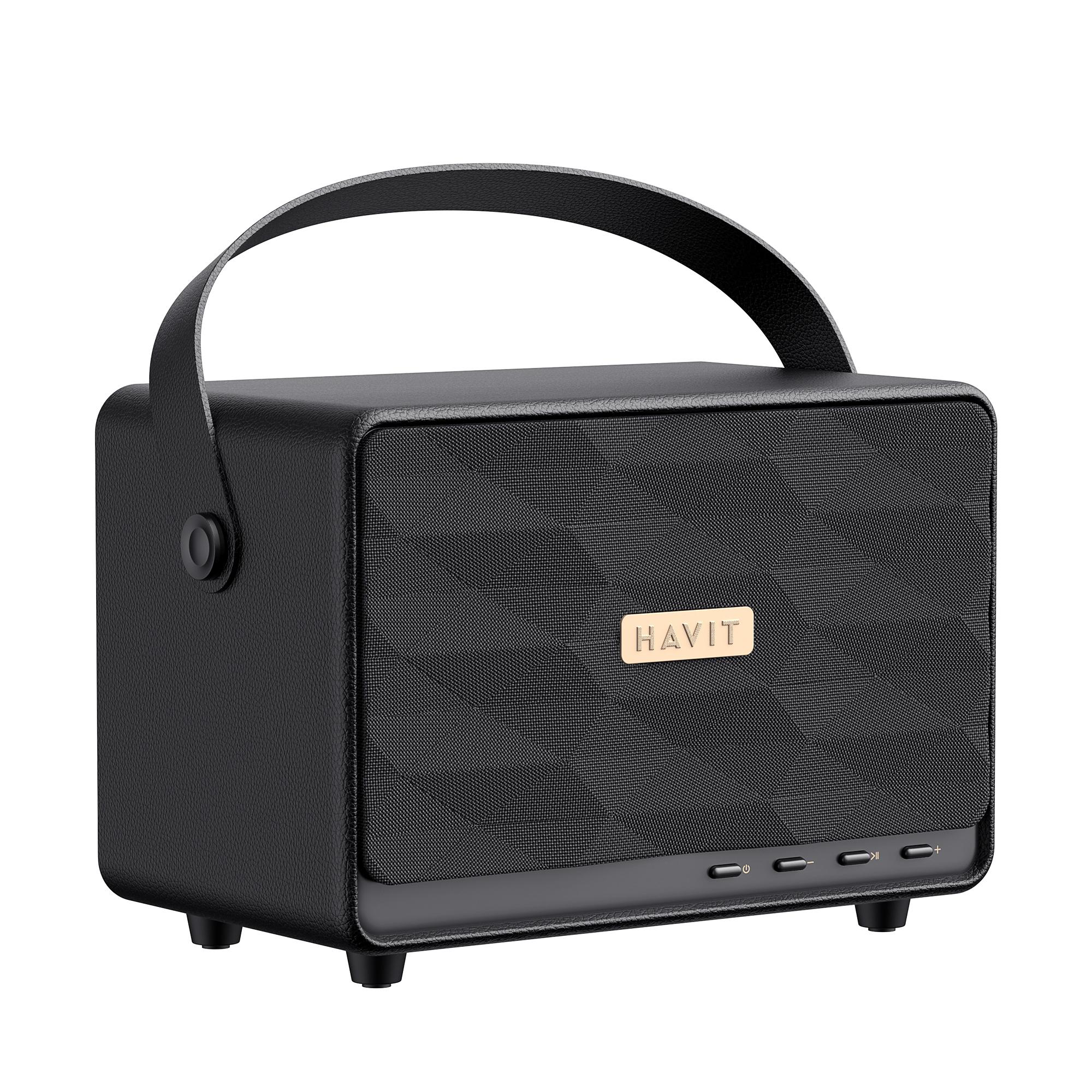 Портативна колонка HAVIT SK907BT "Classic II SE" 30W Black — фото 5 з 7