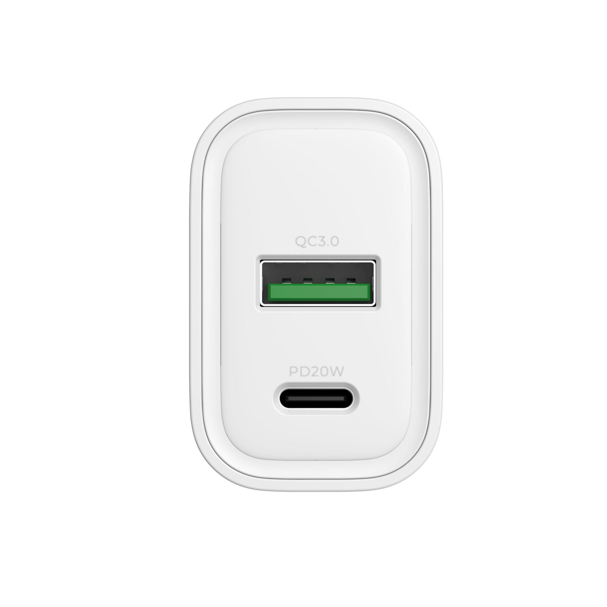 Зарядний пристрій HAVIT UC111 PRO 20W USB-A+USB-C White — фото 4 з 5