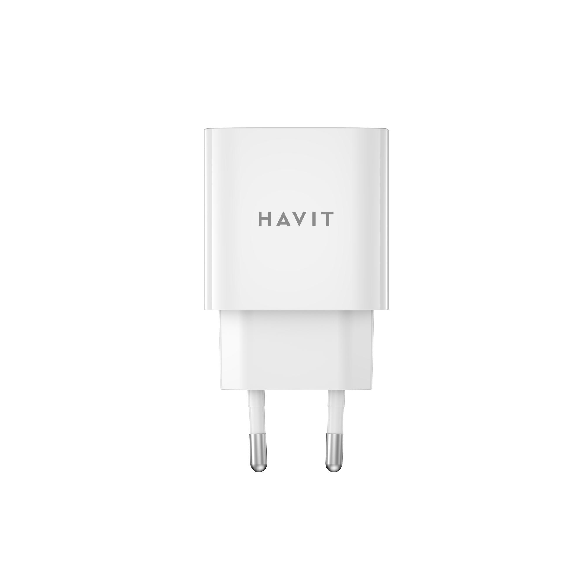 Зарядний пристрій HAVIT UC111 PRO 20W USB-A+USB-C White — фото 3 з 5